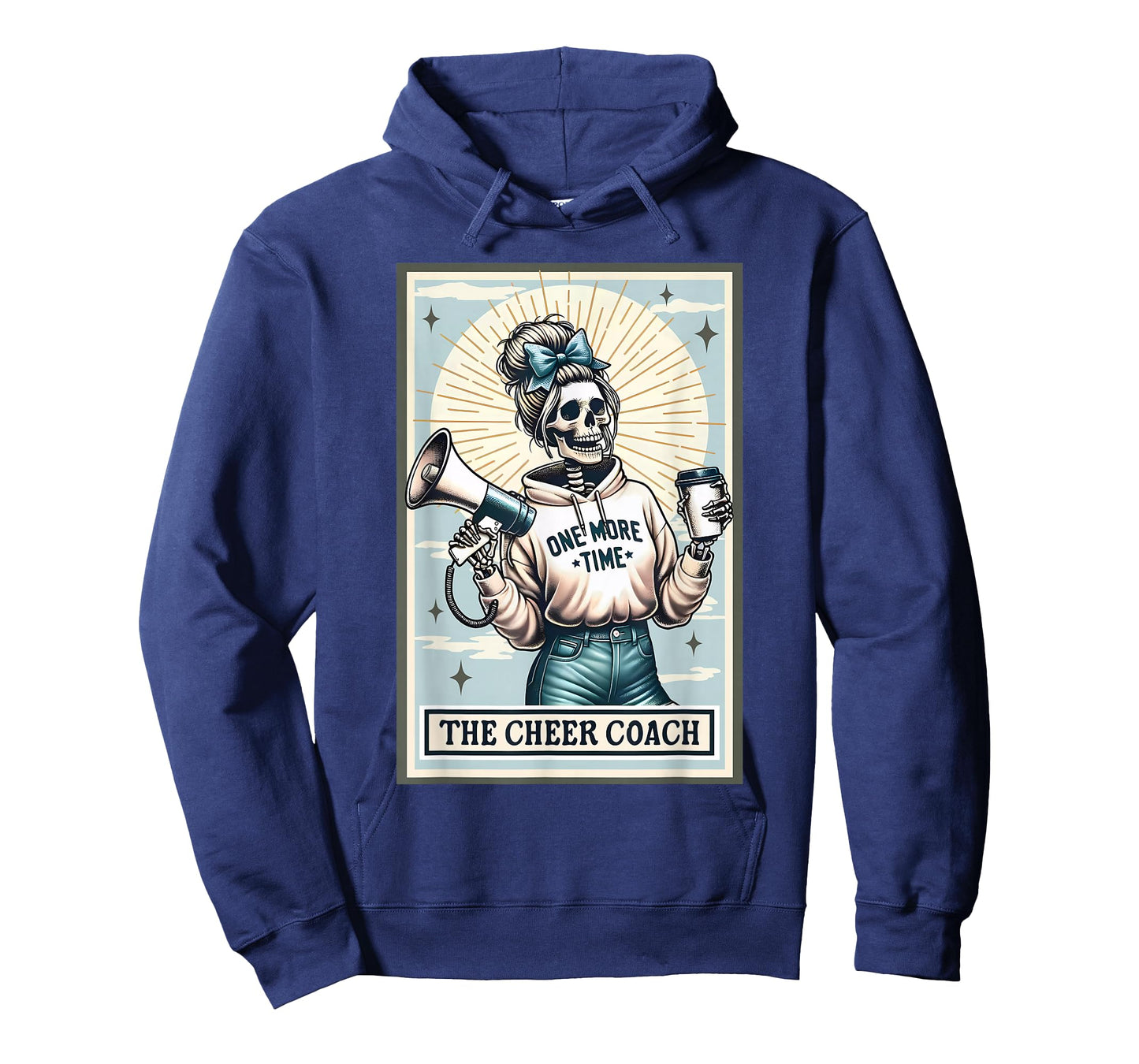 Vintage Funny The Cheer Coach Tarot Card Mama Mothers Day T-Shirt