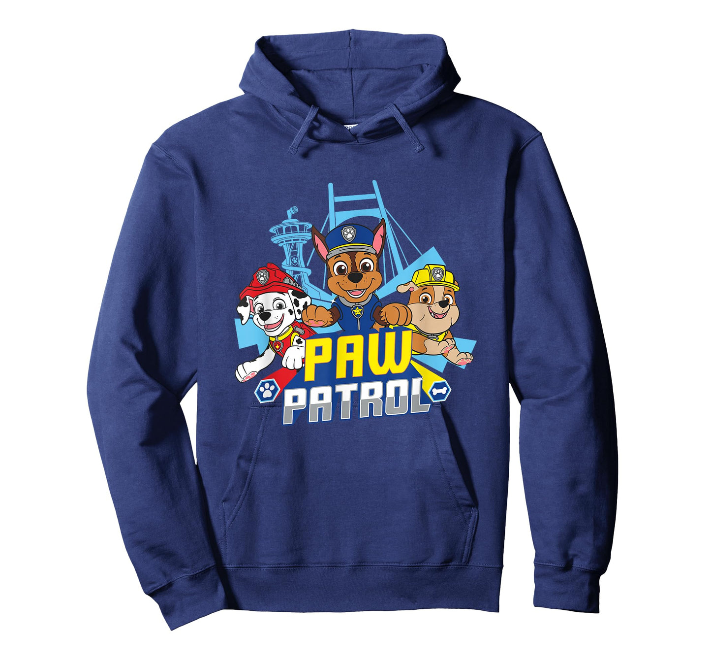 Paw Patrol Marshall Chase Rubble Bridge Badge Design T-Shirt