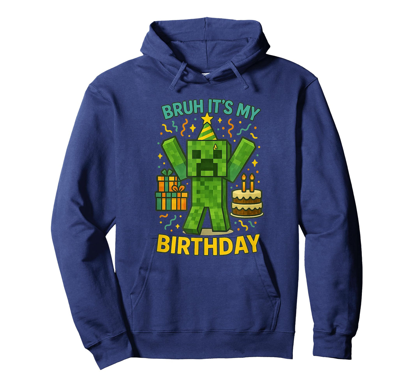 Bruh Itโs My Birthday Pixel Party T-Shirt