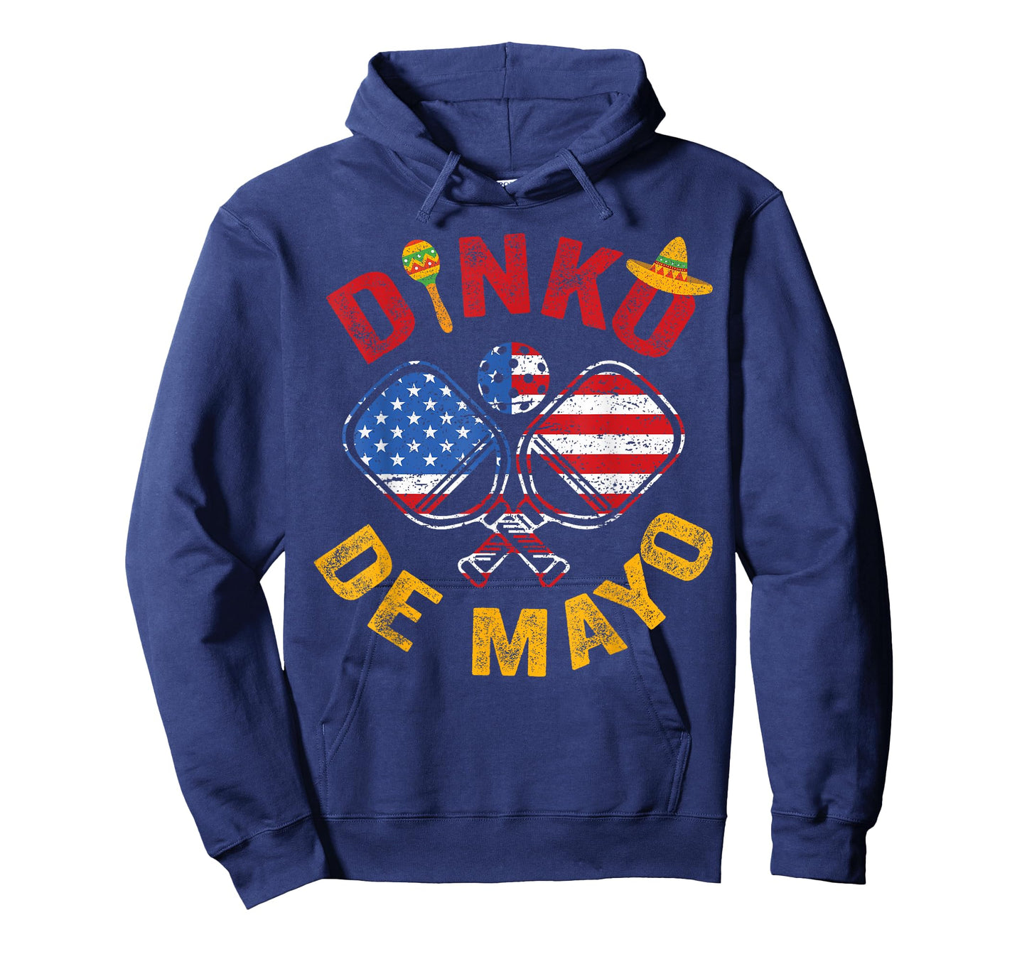 US Flag Cinco De Mayo Pickleball Dinking Dinko De Mayo T-Shirt