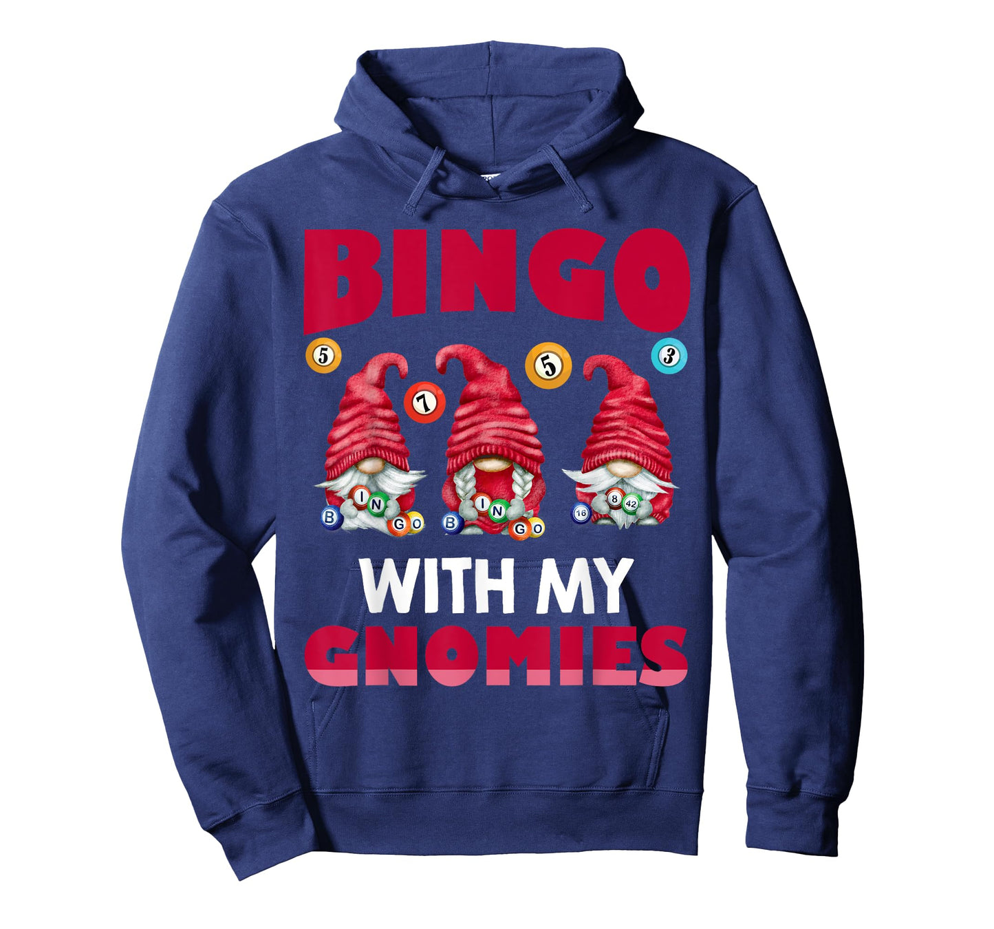 Bingo With My Gnomies Women Men Funny Bingo Gnome T-Shirt