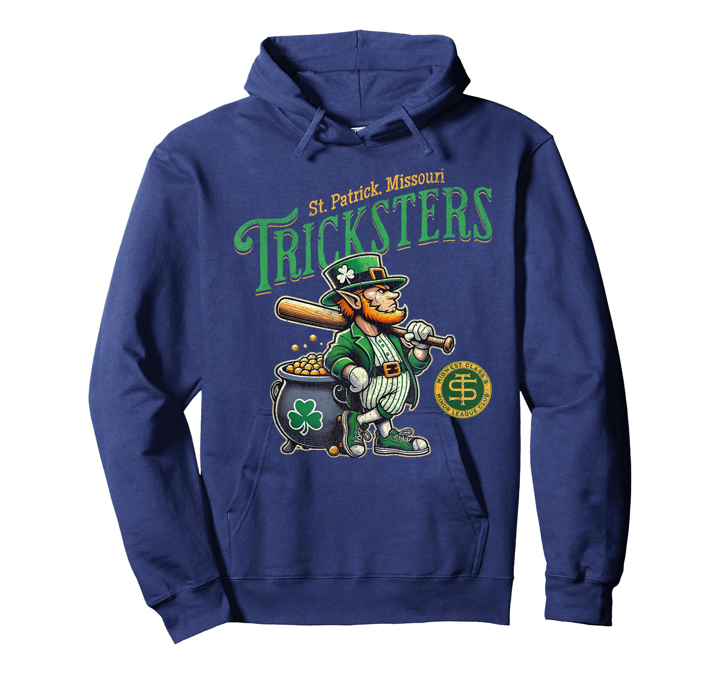 Retro Minor League Baseball Team Leprechaun Tricksters T-Shirt