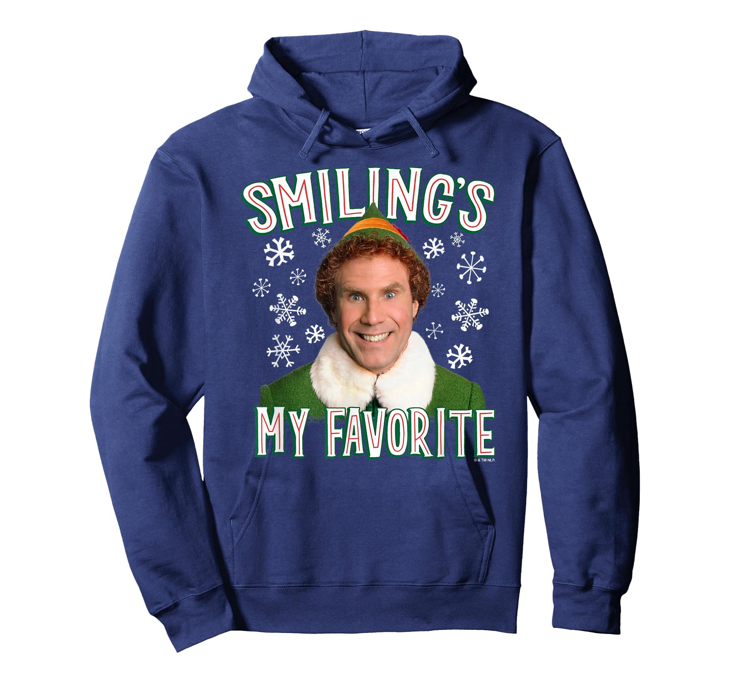 Elf Merry Christmas Smiling's My Favorite Holiday Portrait T-Shirt
