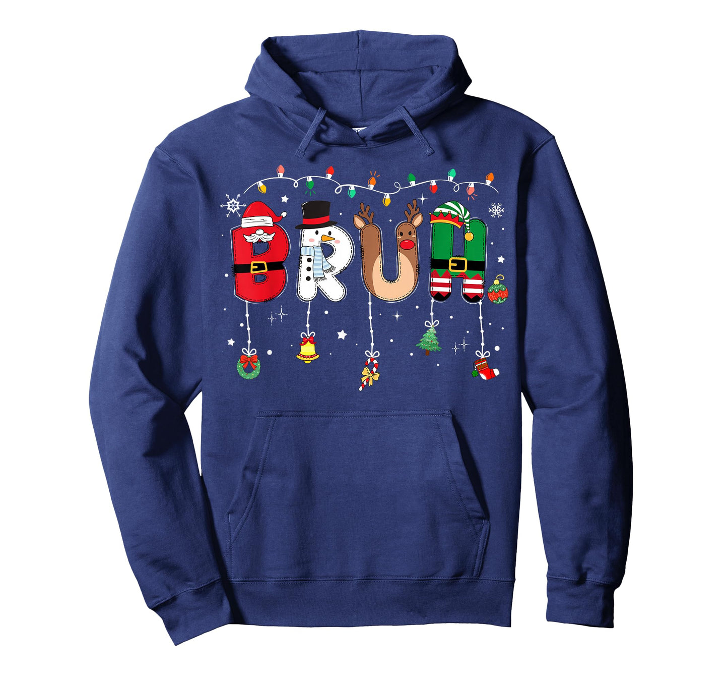 Bruh Funny Christmas Teens Boys Kids Xmas Pajamas T-Shirt