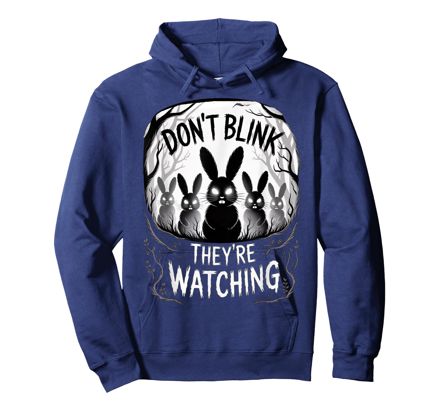 Bunny Horror Creepy Forest Watching Halloween Rabbit T-Shirt