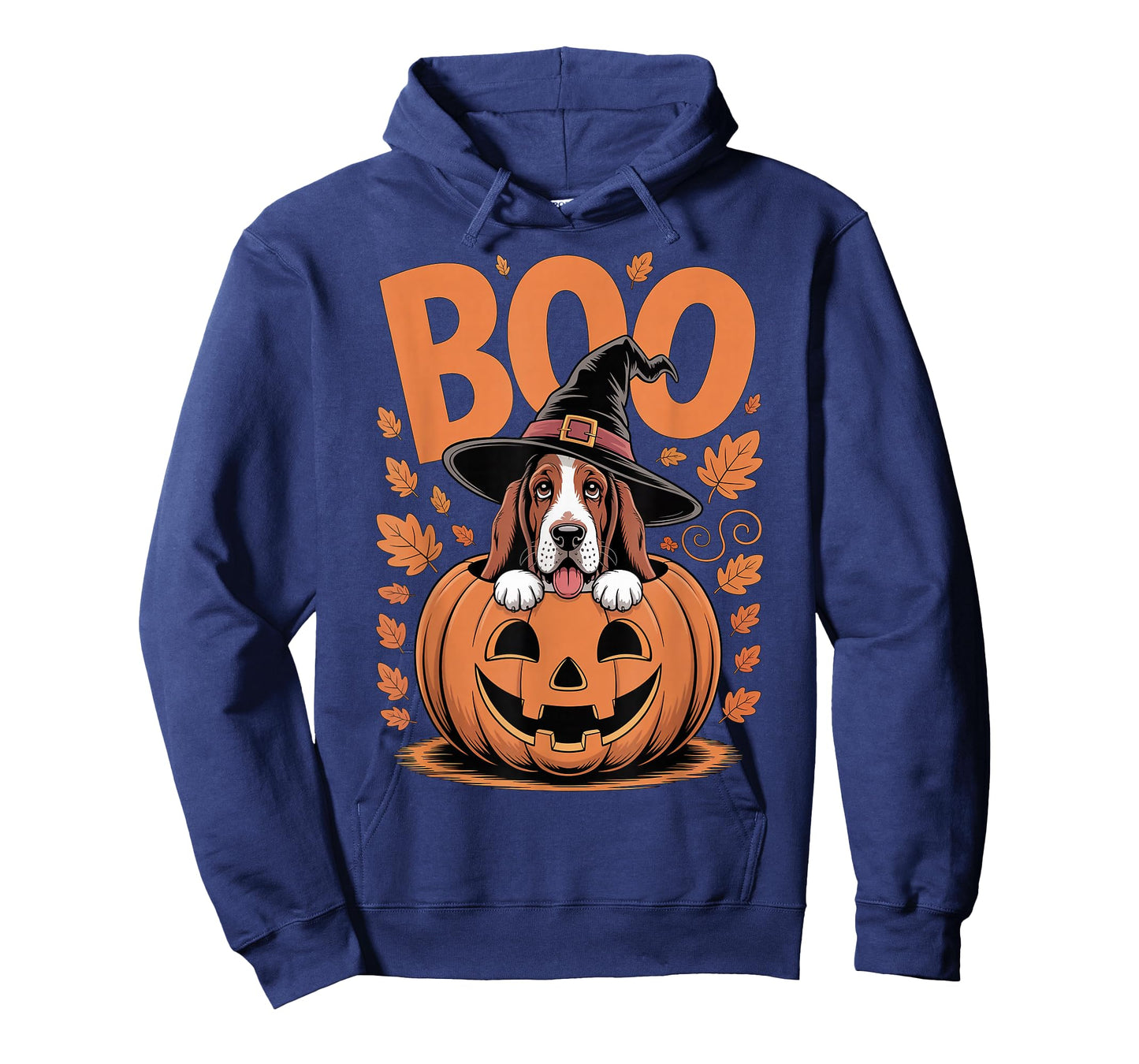 Basset Hound Costume on Pumpkin Halloween Basset Hound T-Shirt
