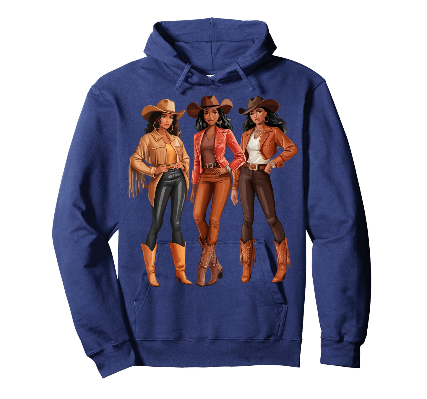 Black African American Cowgirl Western Country Texas Rodeo T-Shirt