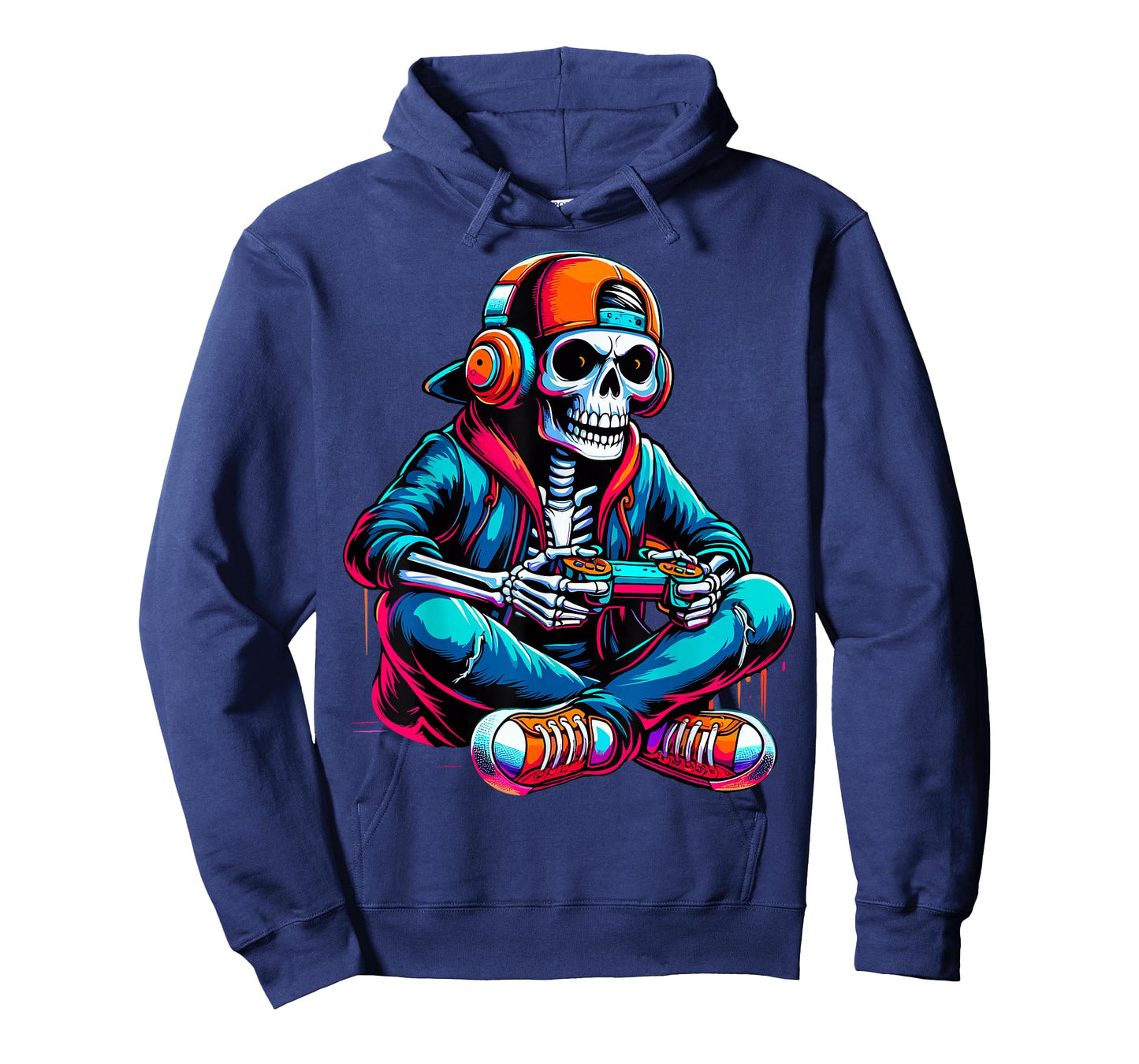 Halloween Skeleton Gamer Boys Video Gaming T-Shirt