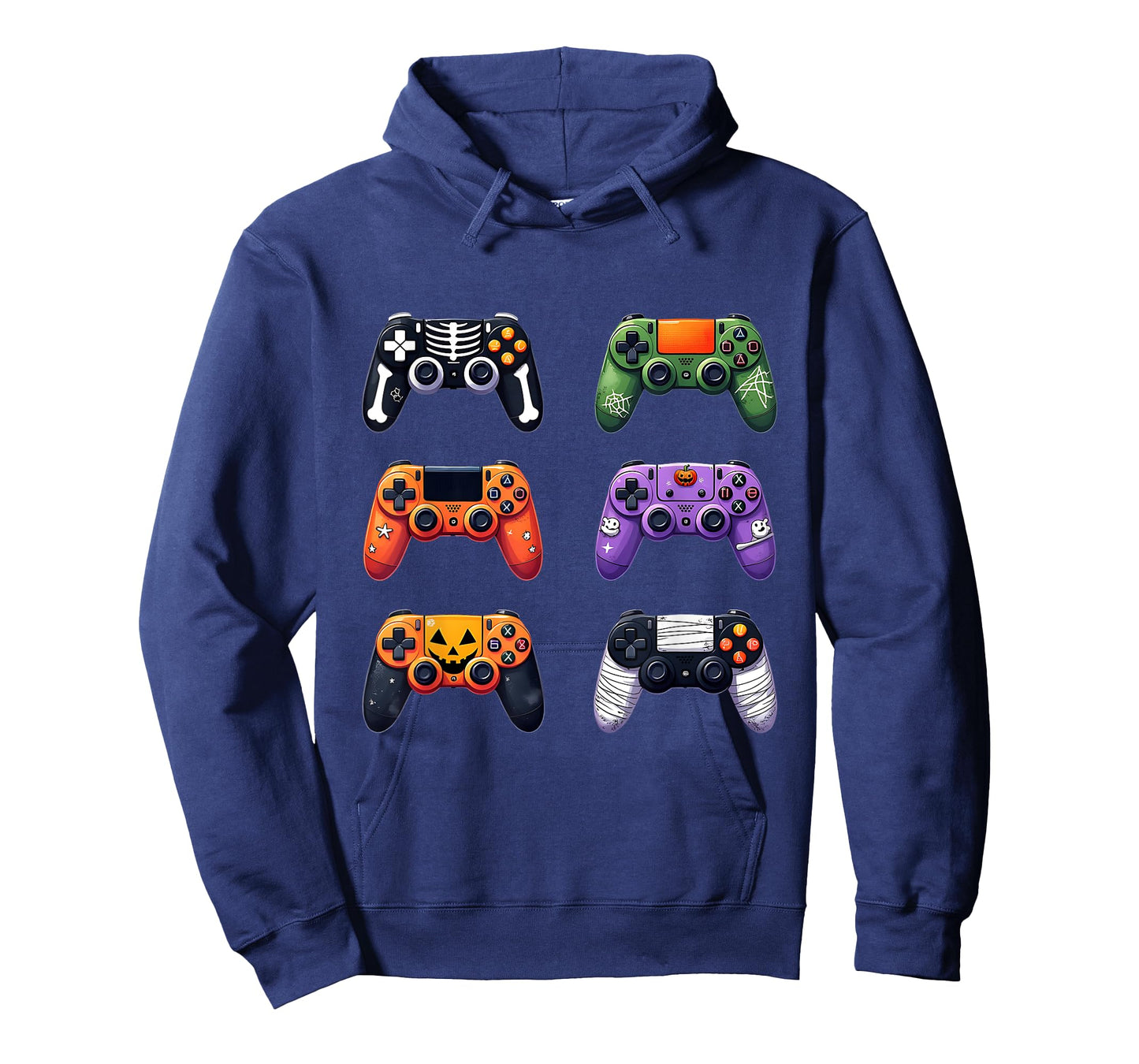 Video Game Bruh Retro Halloween Gaming Controller Skeleton T-Shirt