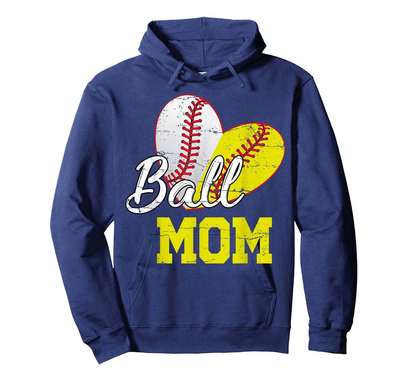 Funny Ball Mom Softball Baseball Gifts For Women Mothers Day T-Shirt