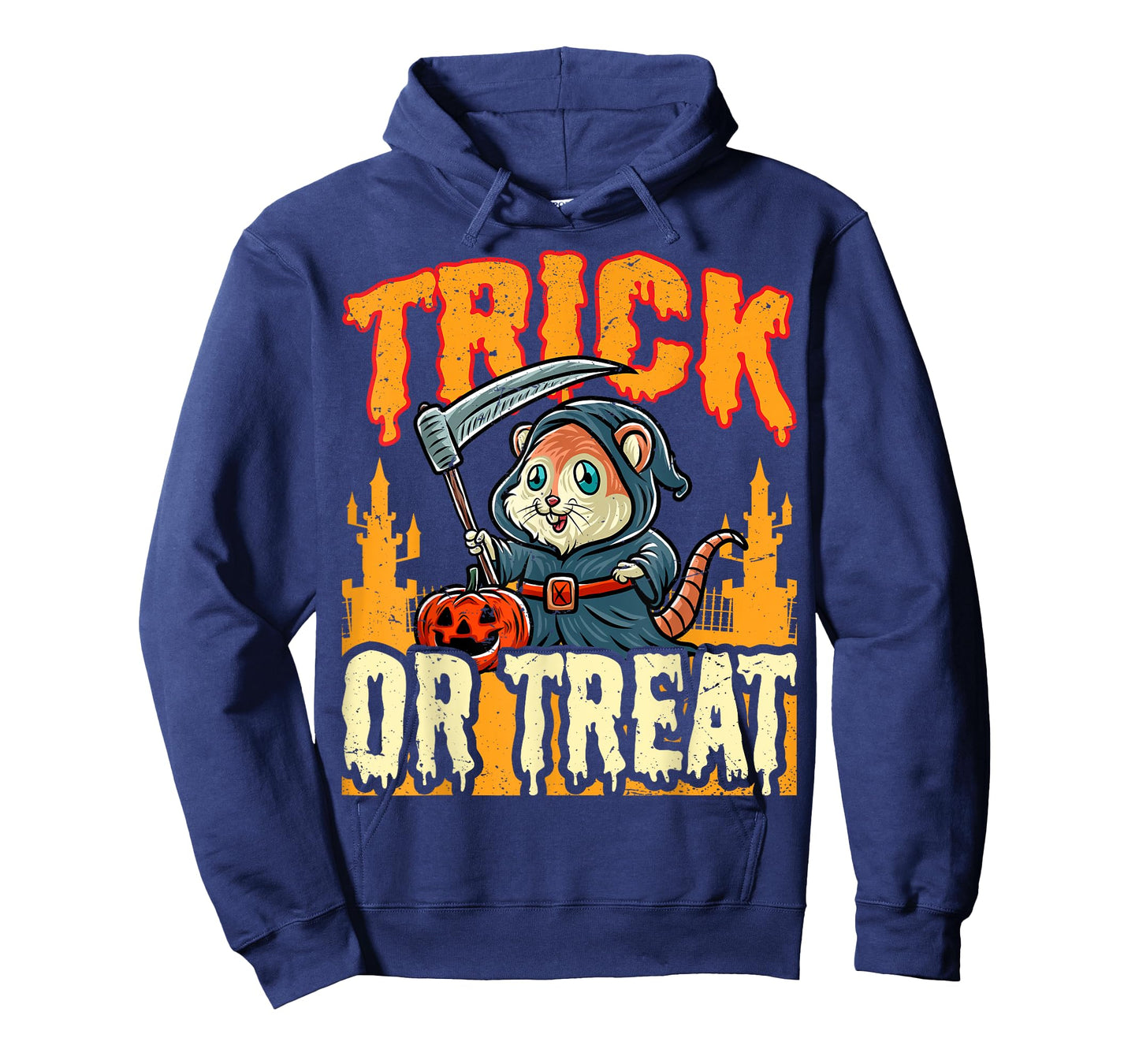 Hamster Boo Grim Reaper Trick Or Treat Halloween Costume T-Shirt