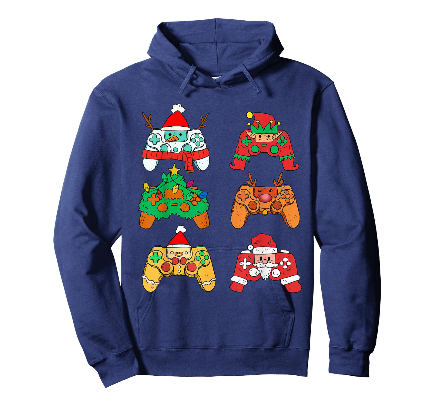 Video Game Christmas Santa Elf Gaming Controllers Gamer Boys T-Shirt