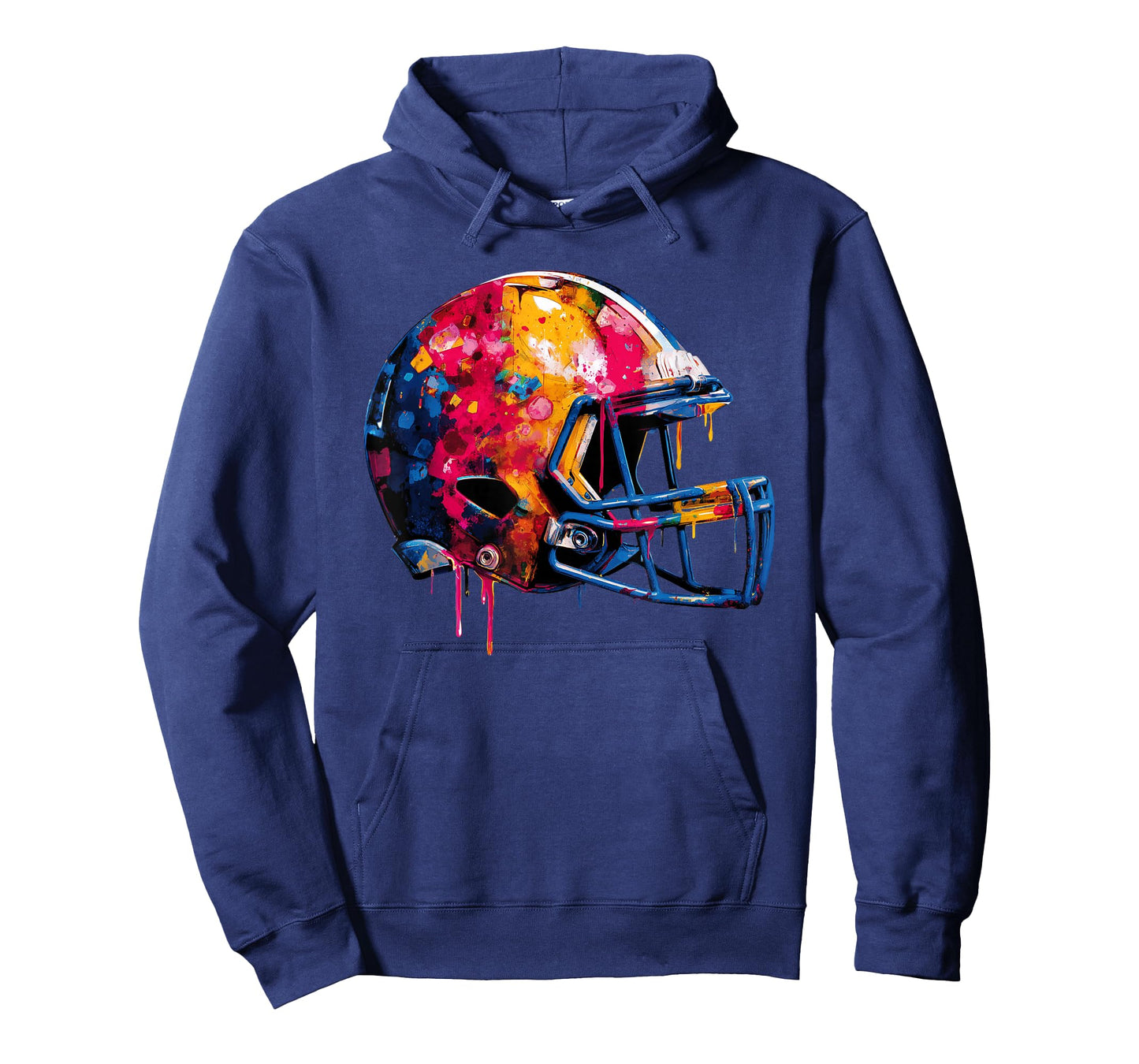 Football Helmet Drip Game Day Graphic T-Shirt