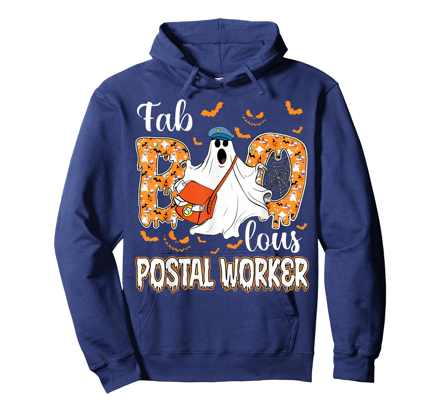 Fab Boo Lous Postal Worker Post Office Crew Ghost Halloween T-Shirt