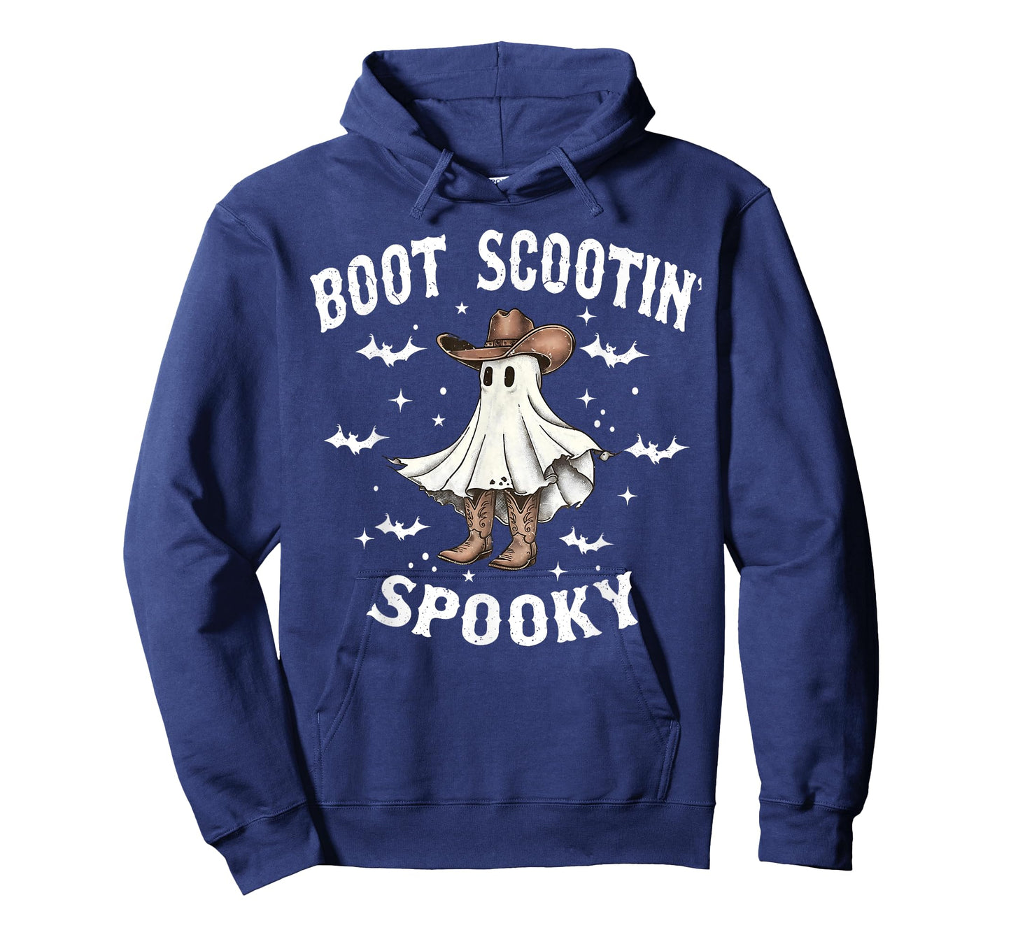 Boot Scootin' Spooky Cowboy Western Ghost Groovy Halloween T-Shirt
