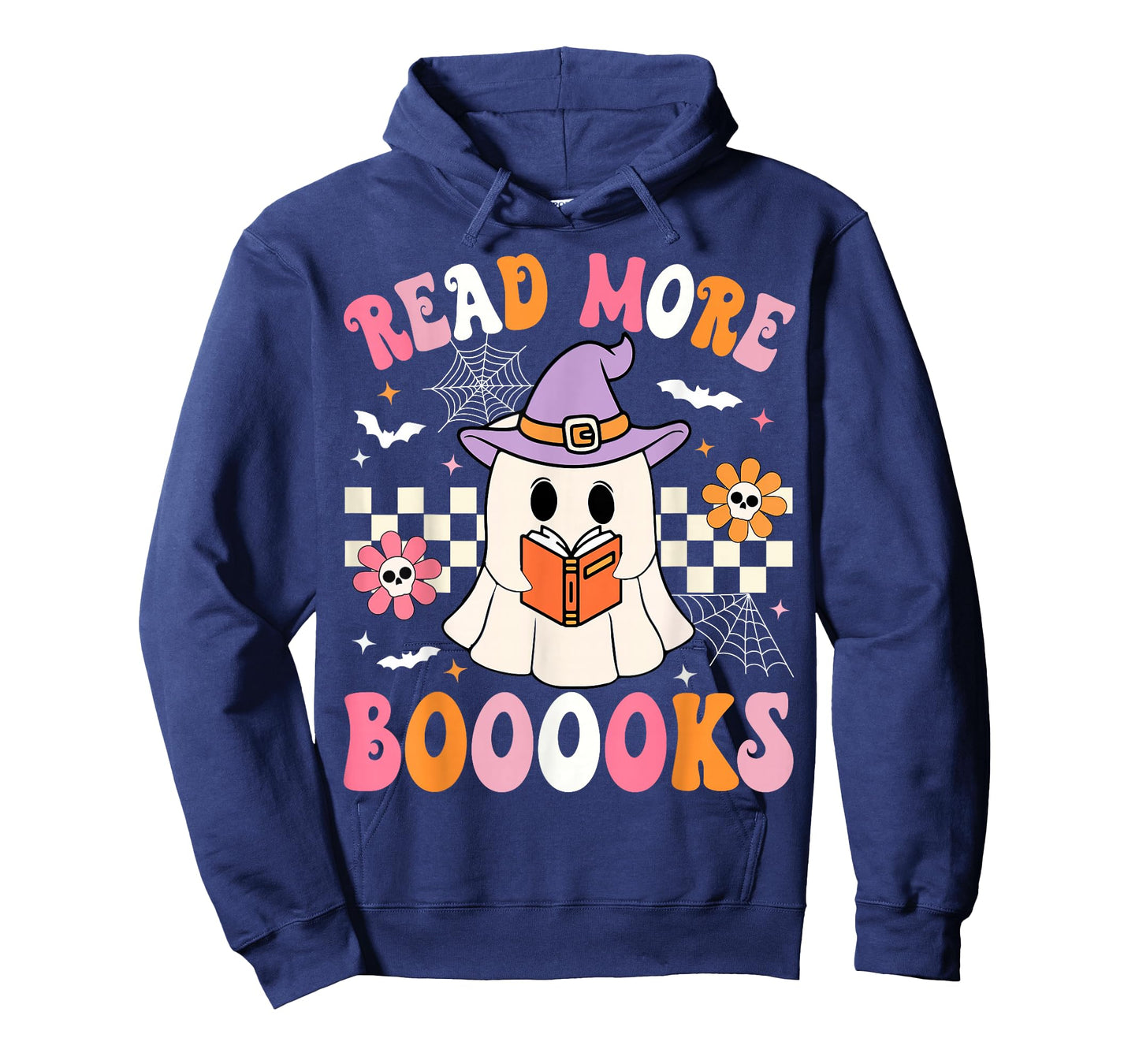 Groovy Booooks Ghost Read More Books Funny Teacher Halloween T-Shirt