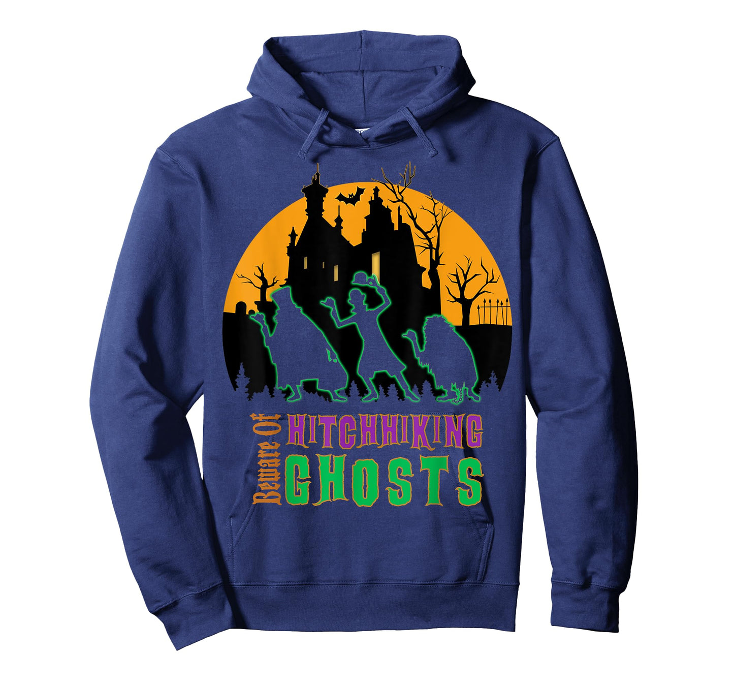 Beware Of Hitchhiking Ghosts Halloween T-Shirt