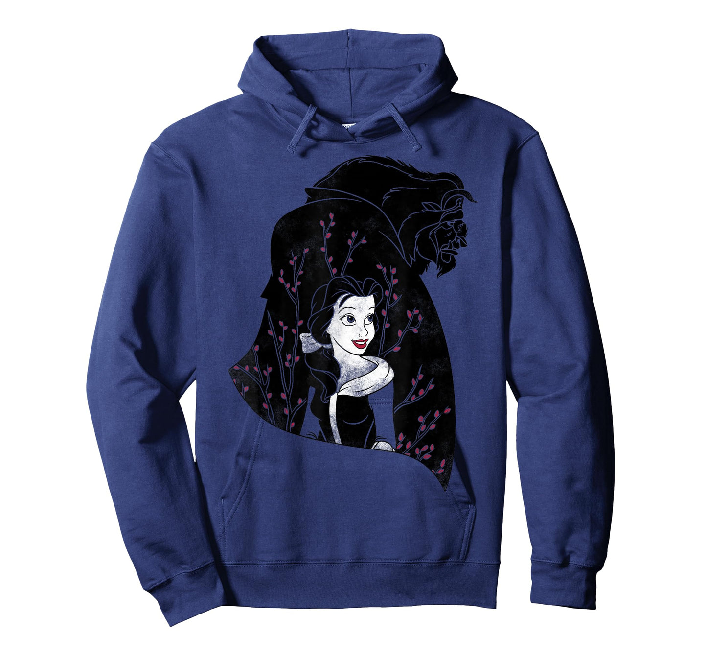 Disney Beauty And The Beast Floral Silhouette T-Shirt T-Shirt