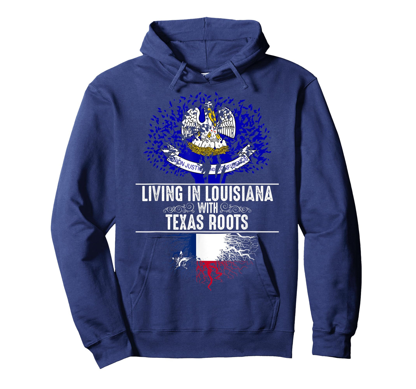 Louisiana Home Texas Roots State Tree Flag Love Gift T-Shirt