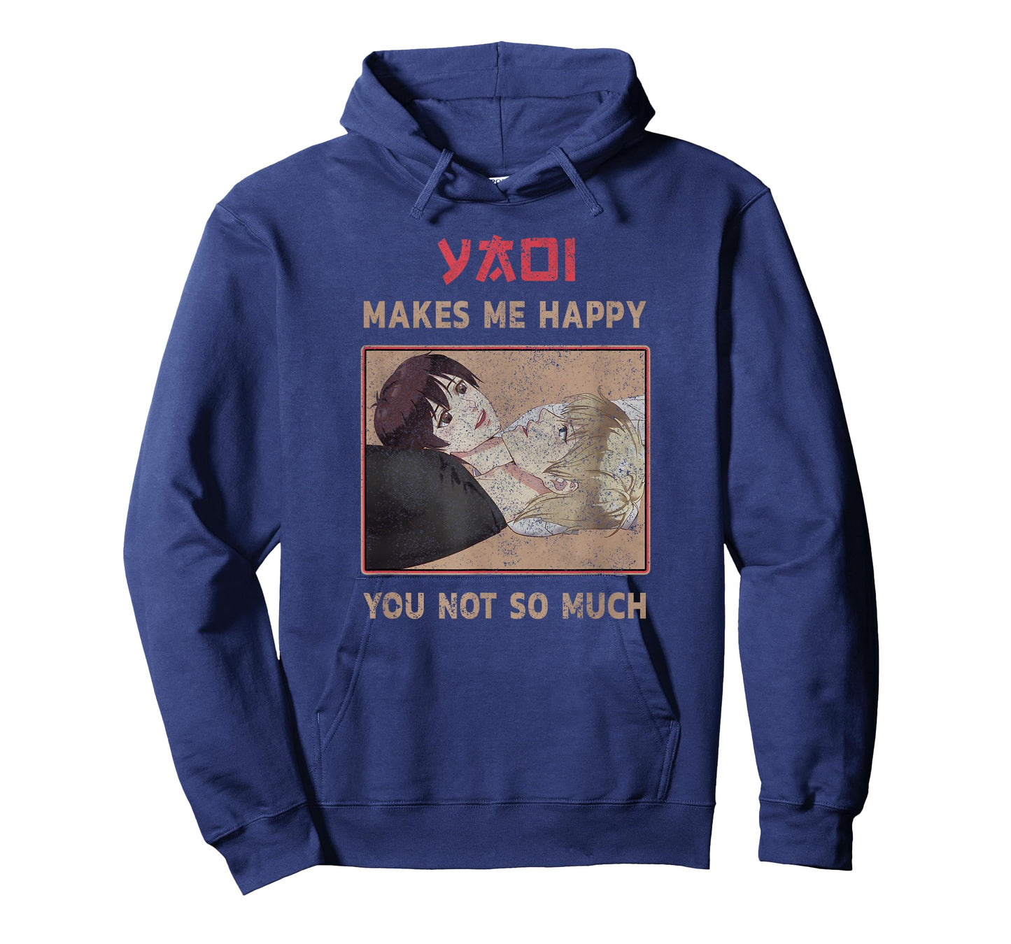 Yaoi makes me Happy you not so much Heart with Seme and Uke T-Shirt