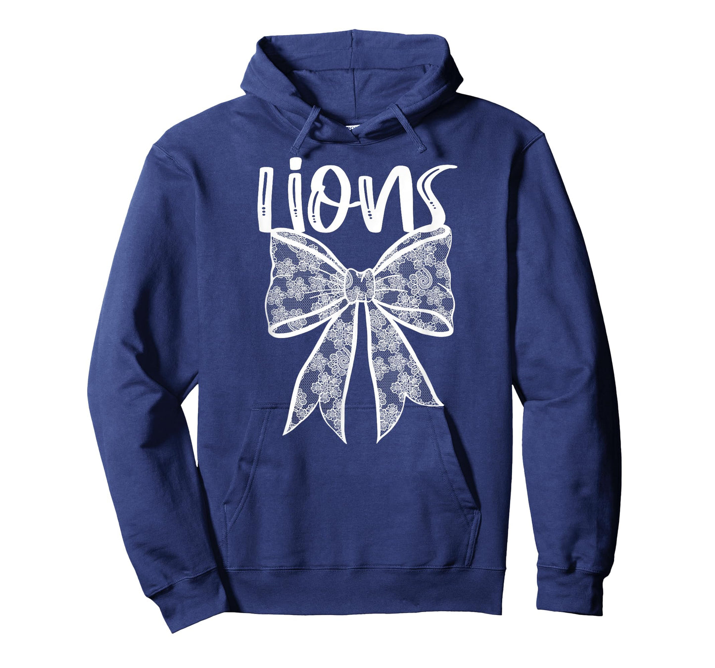 Lions Coquette Aesthetic Girly Team Mascot Lace Bow Preppy T-Shirt