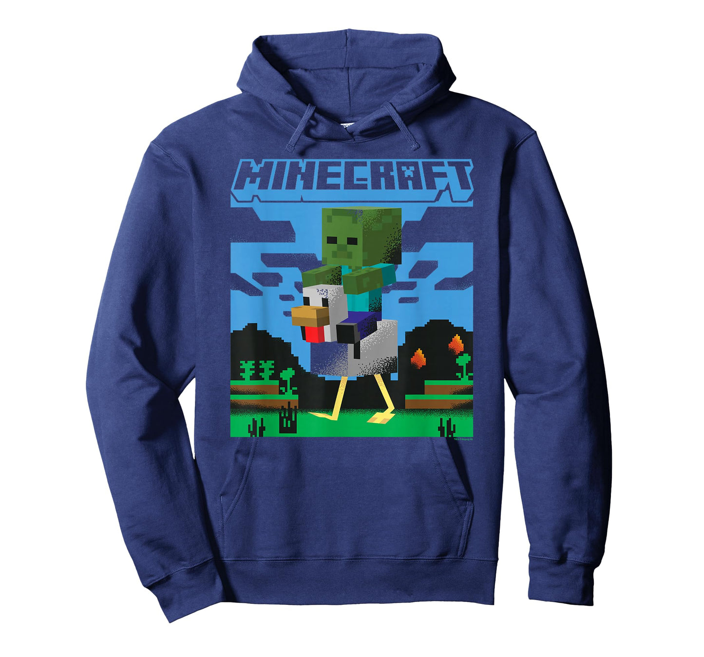 Minecraft Chicken Jockey Day Walk Poster T-Shirt