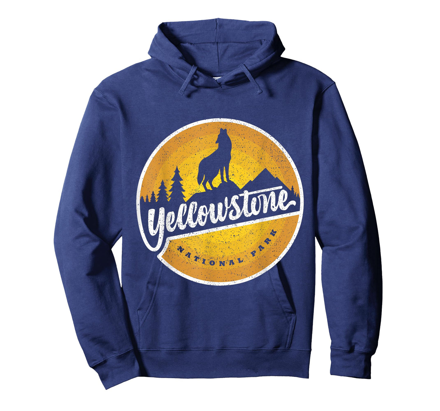 Howling Wolf In Yellowstone National Park Vintage Souvenir T-Shirt