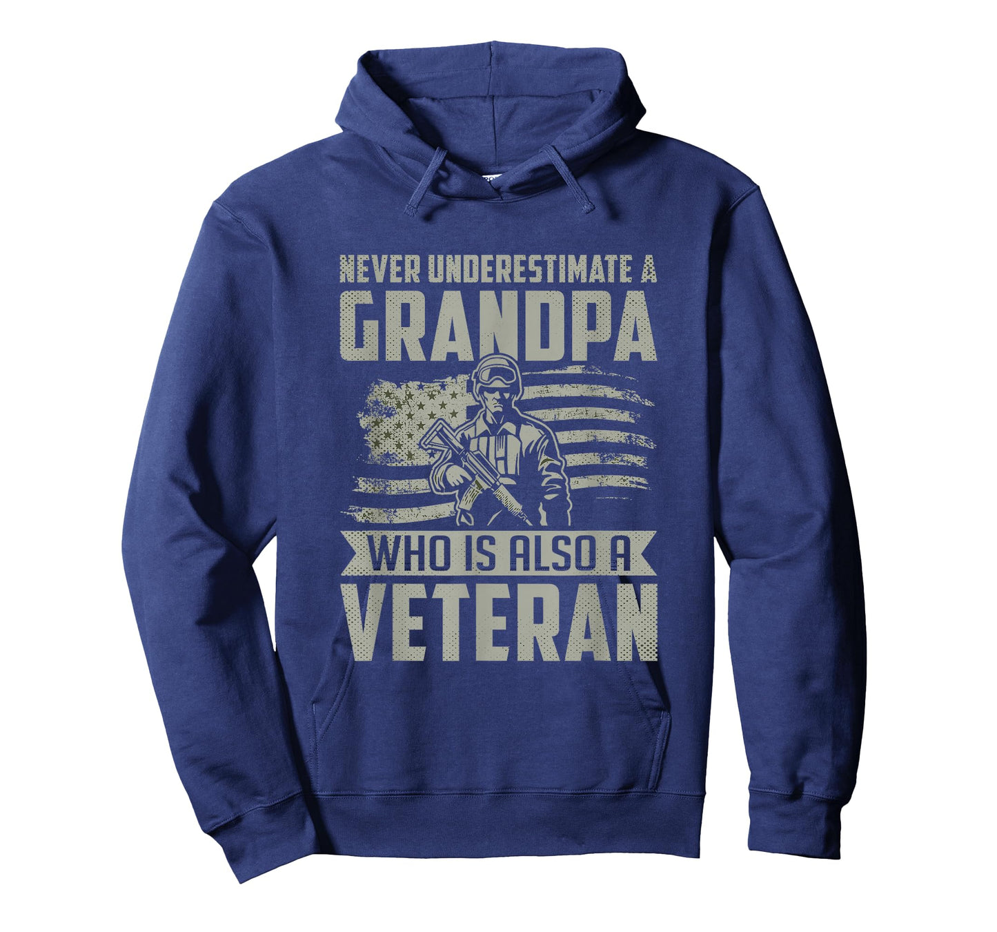 Never Underestimate a Grandpa Who is Also A Veteran T-Shirt