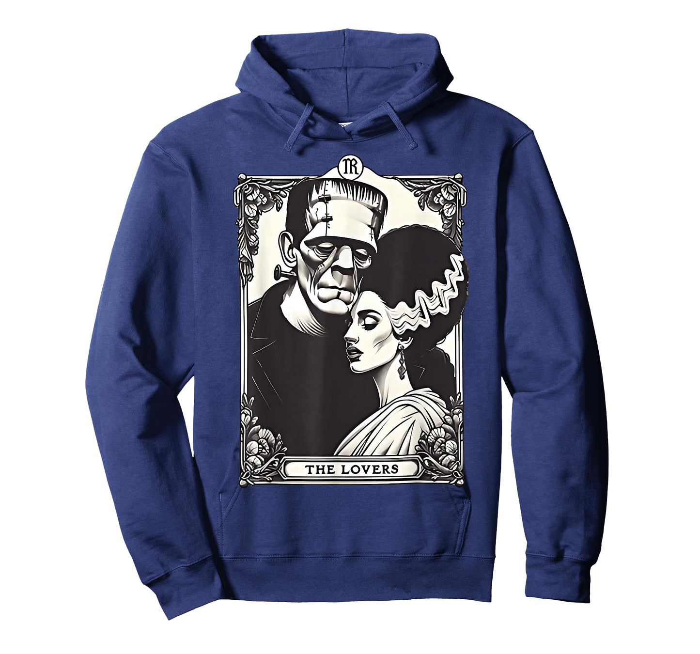 The Monster Frankenstein and Bride The Lovers Tarot Card T-Shirt