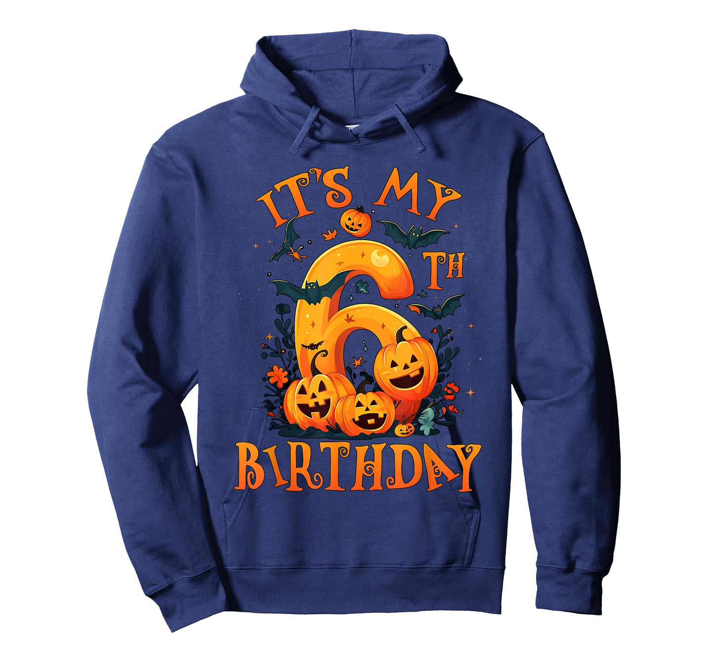 Boo It's My 6th Birthday Halloween Pumpkin 6 Years Old T-Shirt
