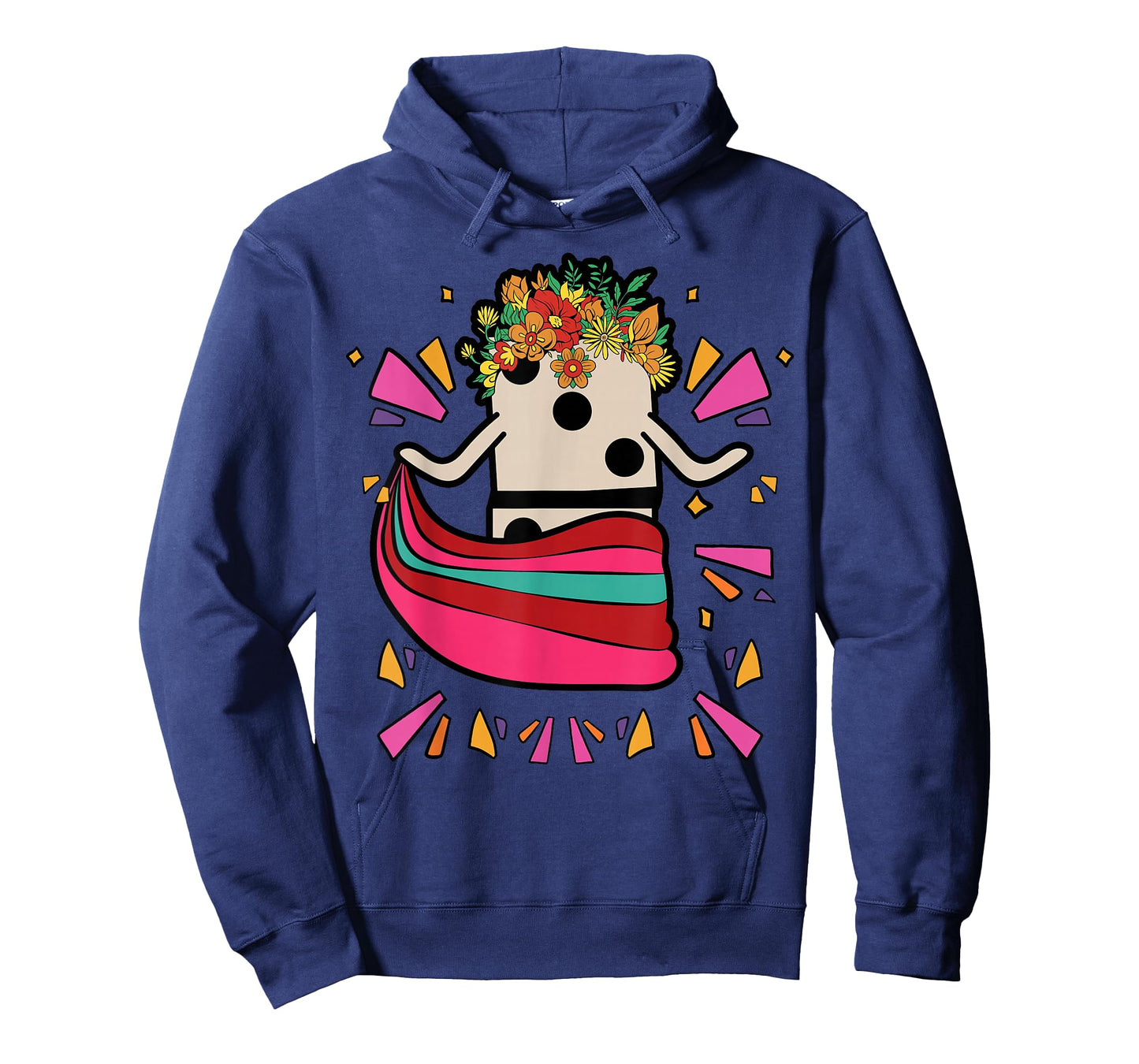 Dancing Mexican Train Domino Tile Flowers Funny T-Shirt