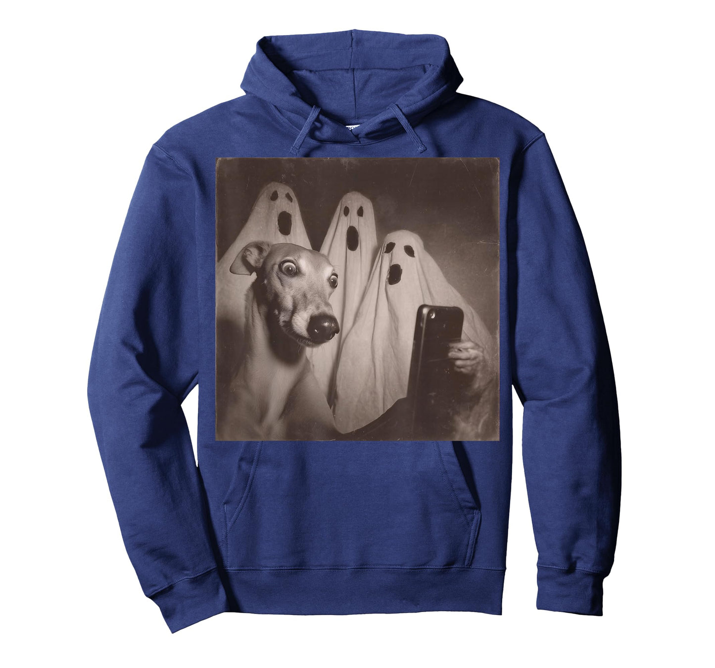 Italian Greyhound Selfie with Ghosts Funny Halloween T-Shirt