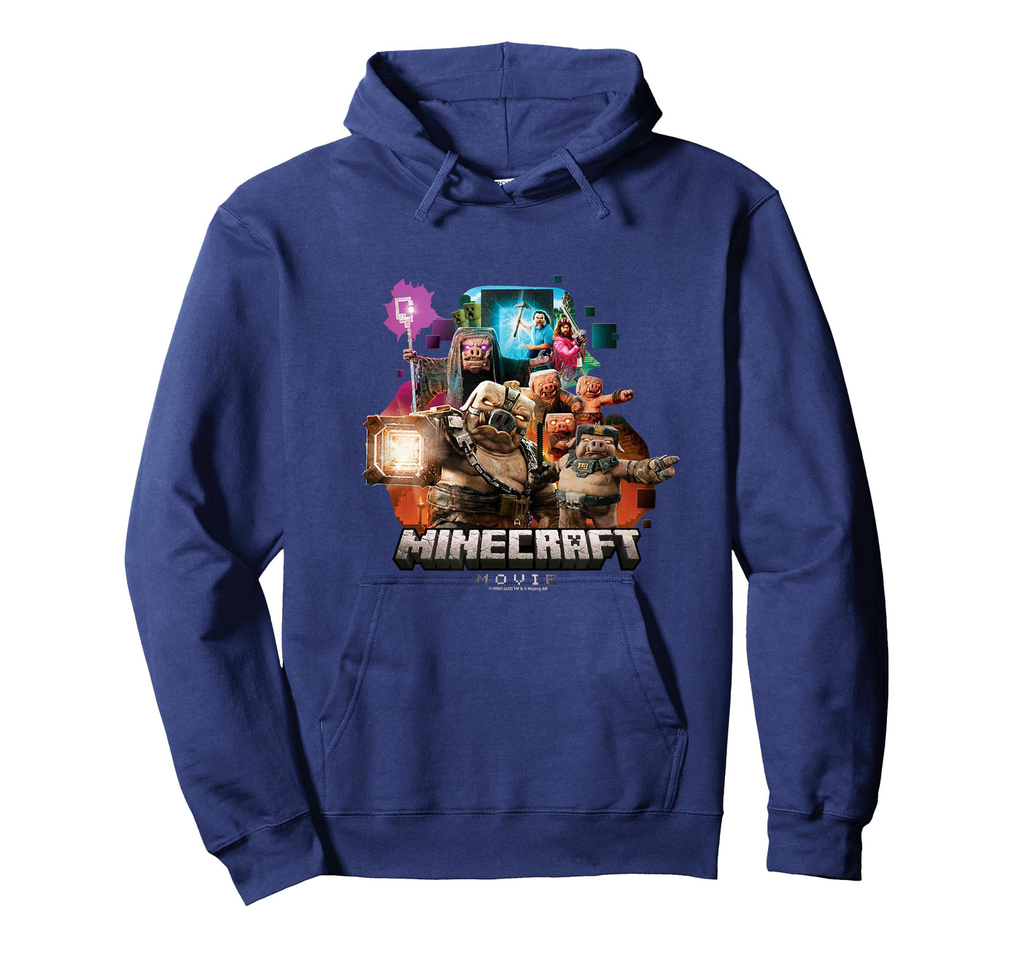 A Minecraft Movie Piglins VS Heroes Group Shot Poster T-Shirt
