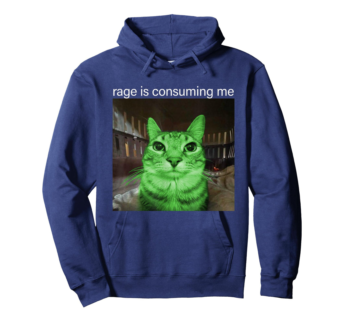 Rage is Consuming Me Silly Staring Alien Cat Meme T-Shirt