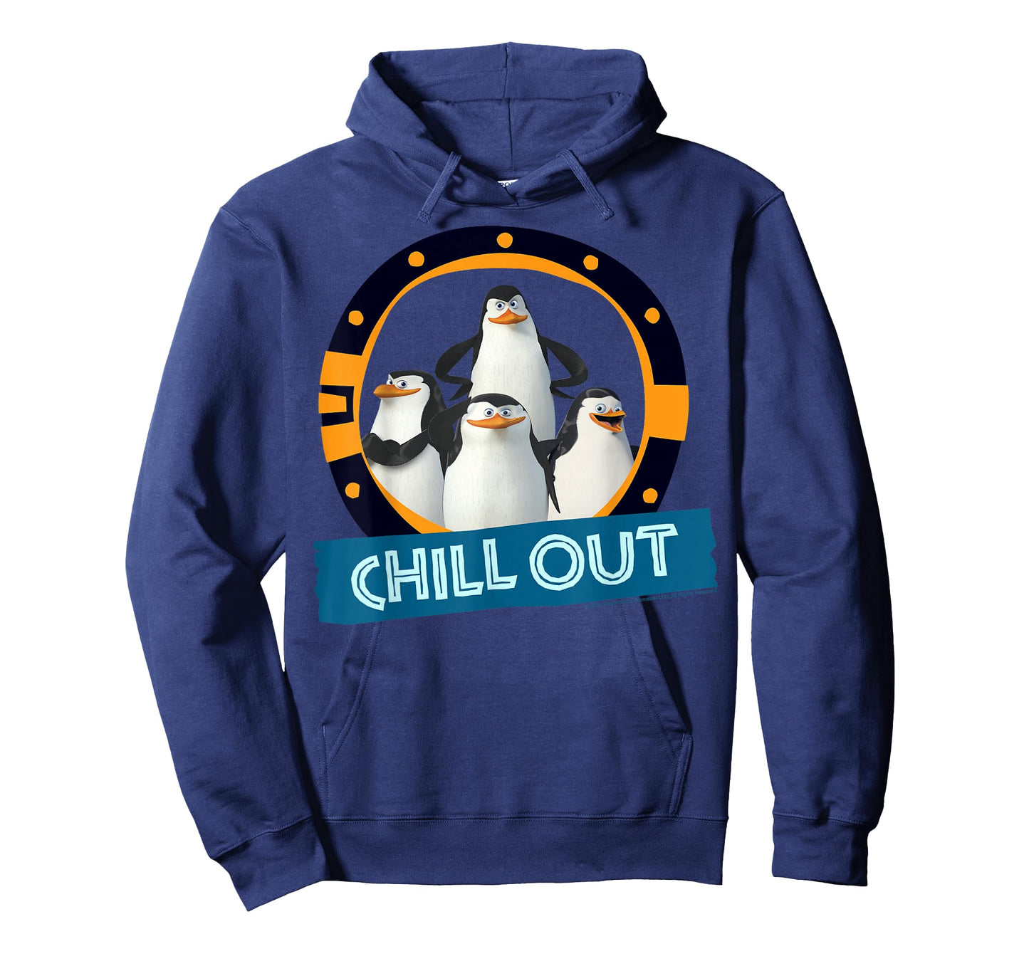 Madagascar Penguins Chill Out Text Poster T-Shirt