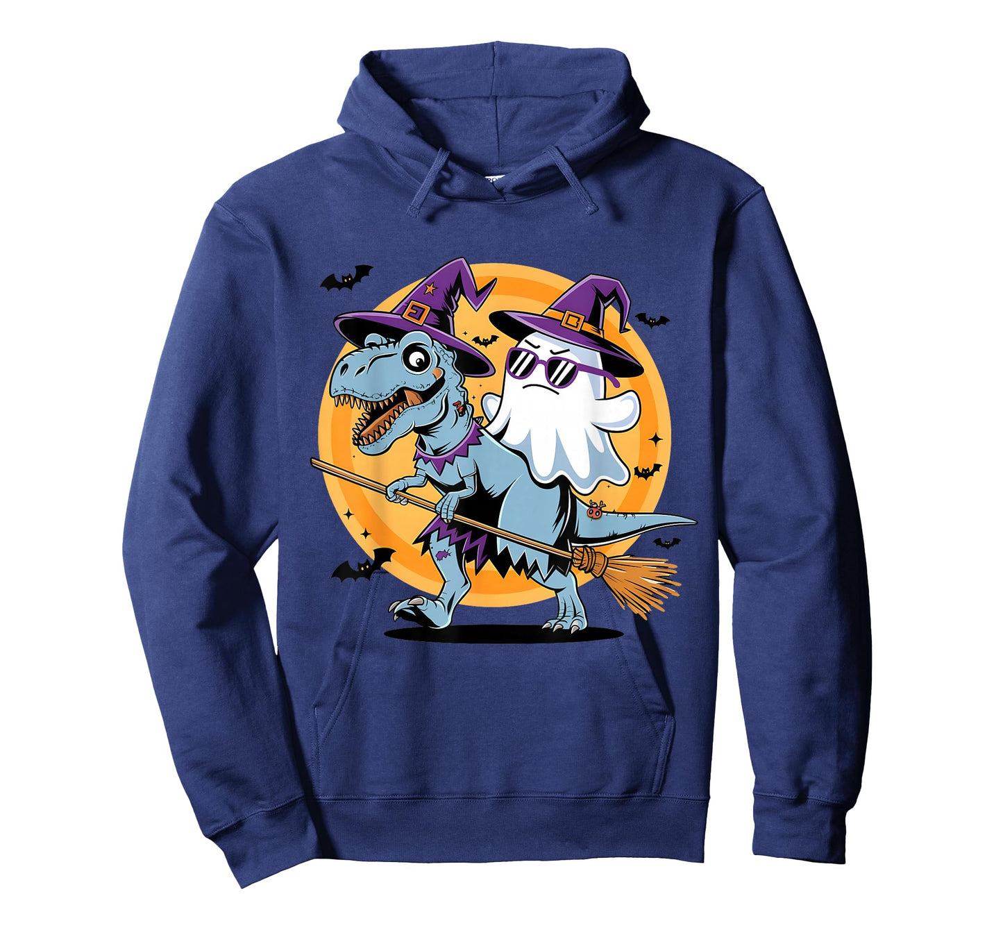 Cute Dinosaur T rex and Ghost for Halloween T-Shirt