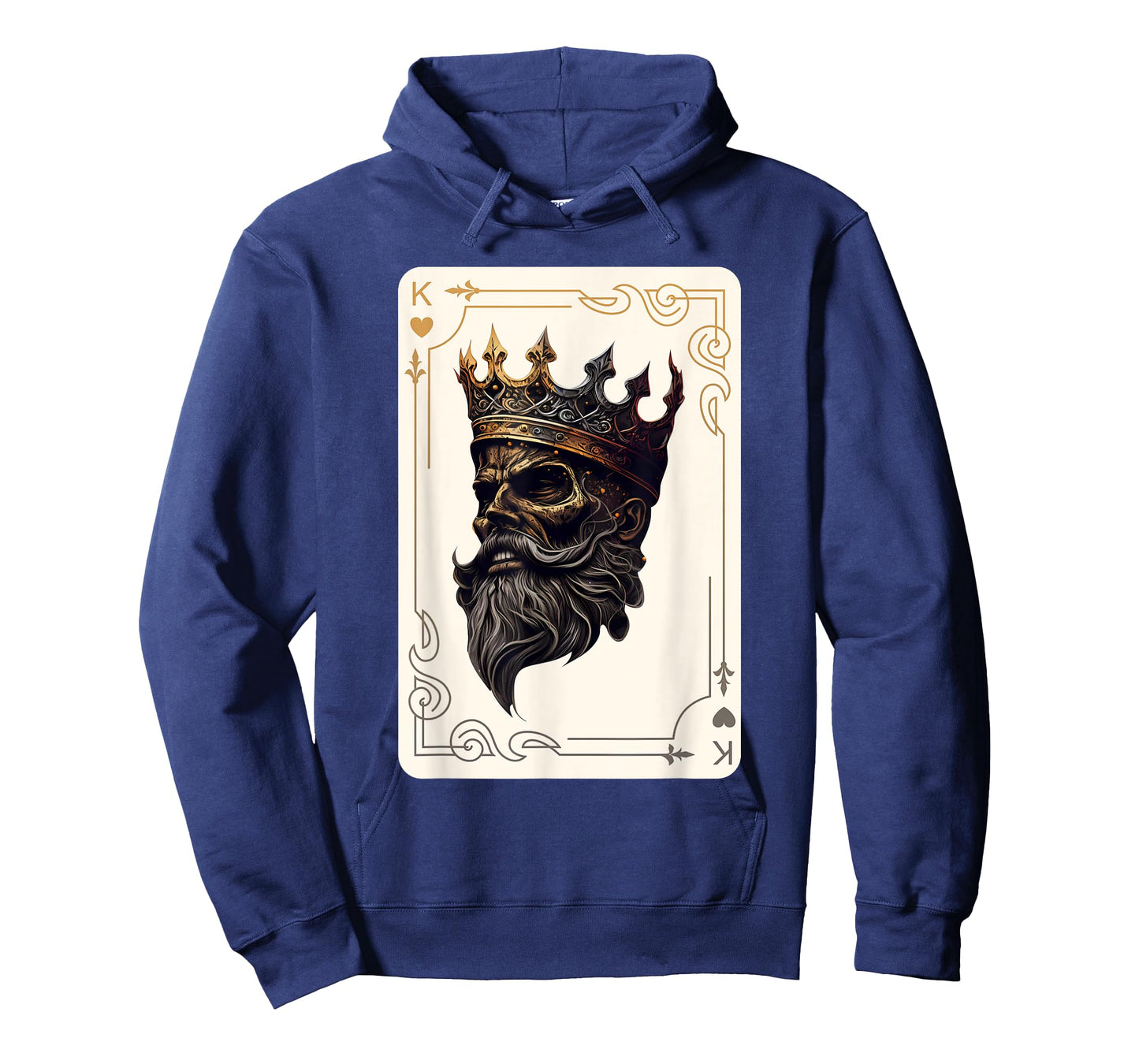 King of Hearts Creepy Card Game Poker Gothic Halloween T-Shirt