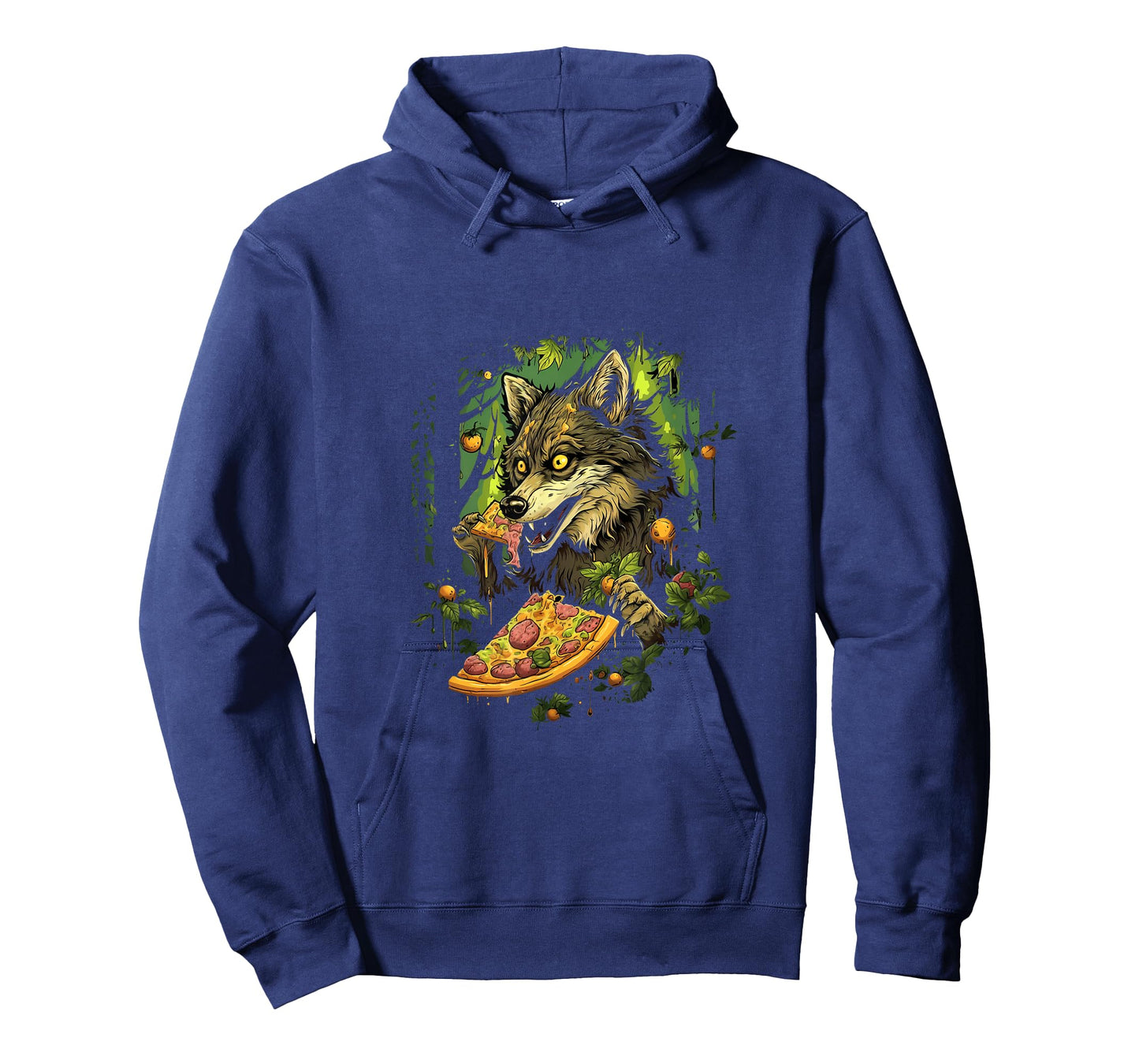 Wolf Eating Pizza Forest Wolves Animal T-Shirt