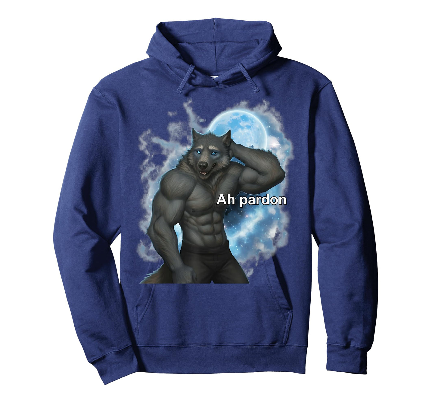 Alpha Wolf Funny Meme Ah Pardon Brainrot T-Shirt