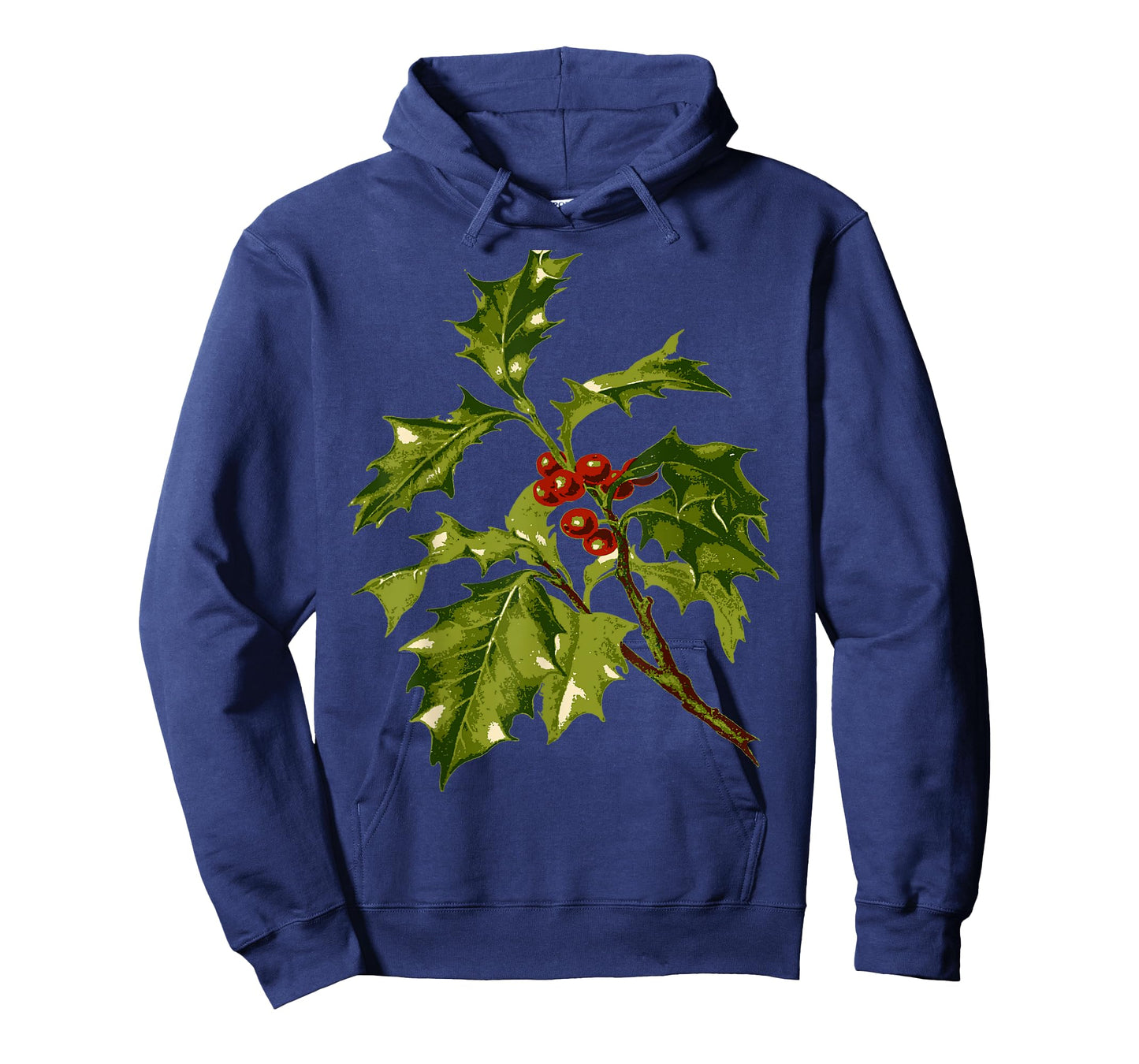 Holly Christmas Red Berry Botanical Art T-Shirt