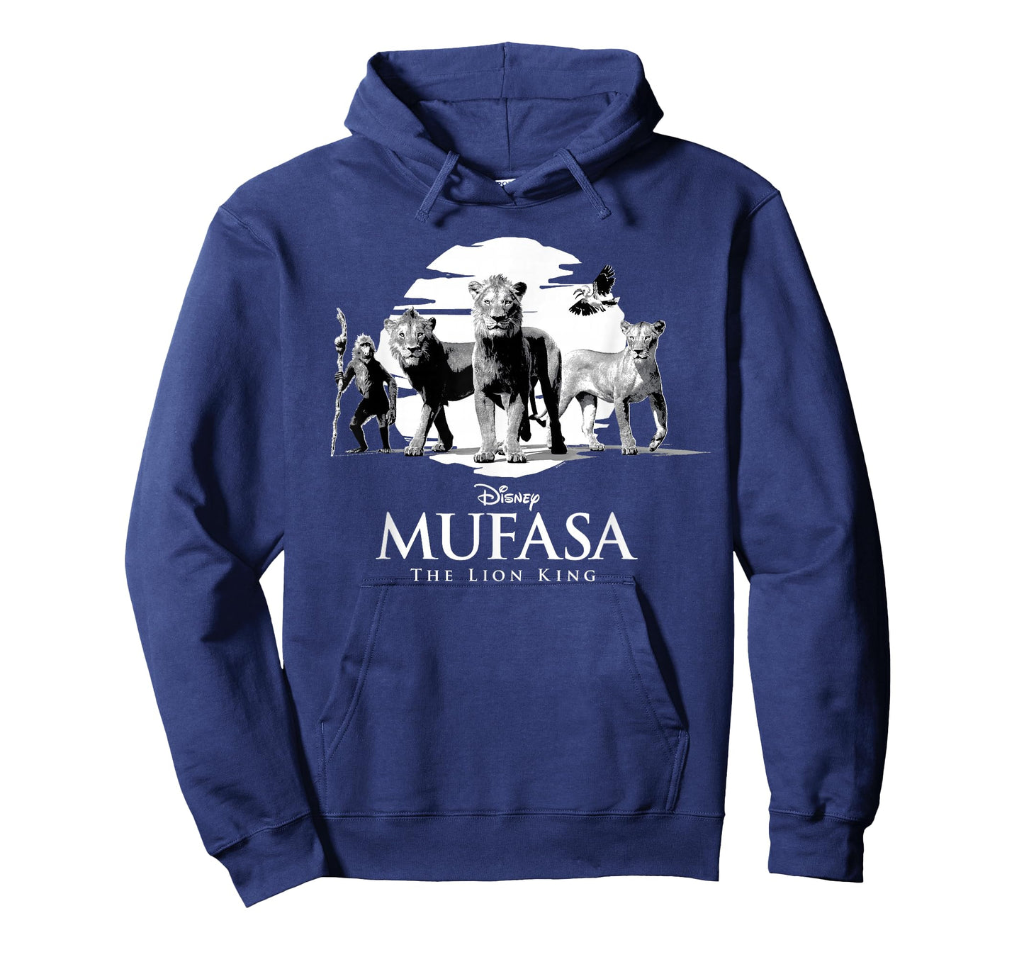 Disney Mufasa: The Lion King Movie Black & White Characters T-Shirt