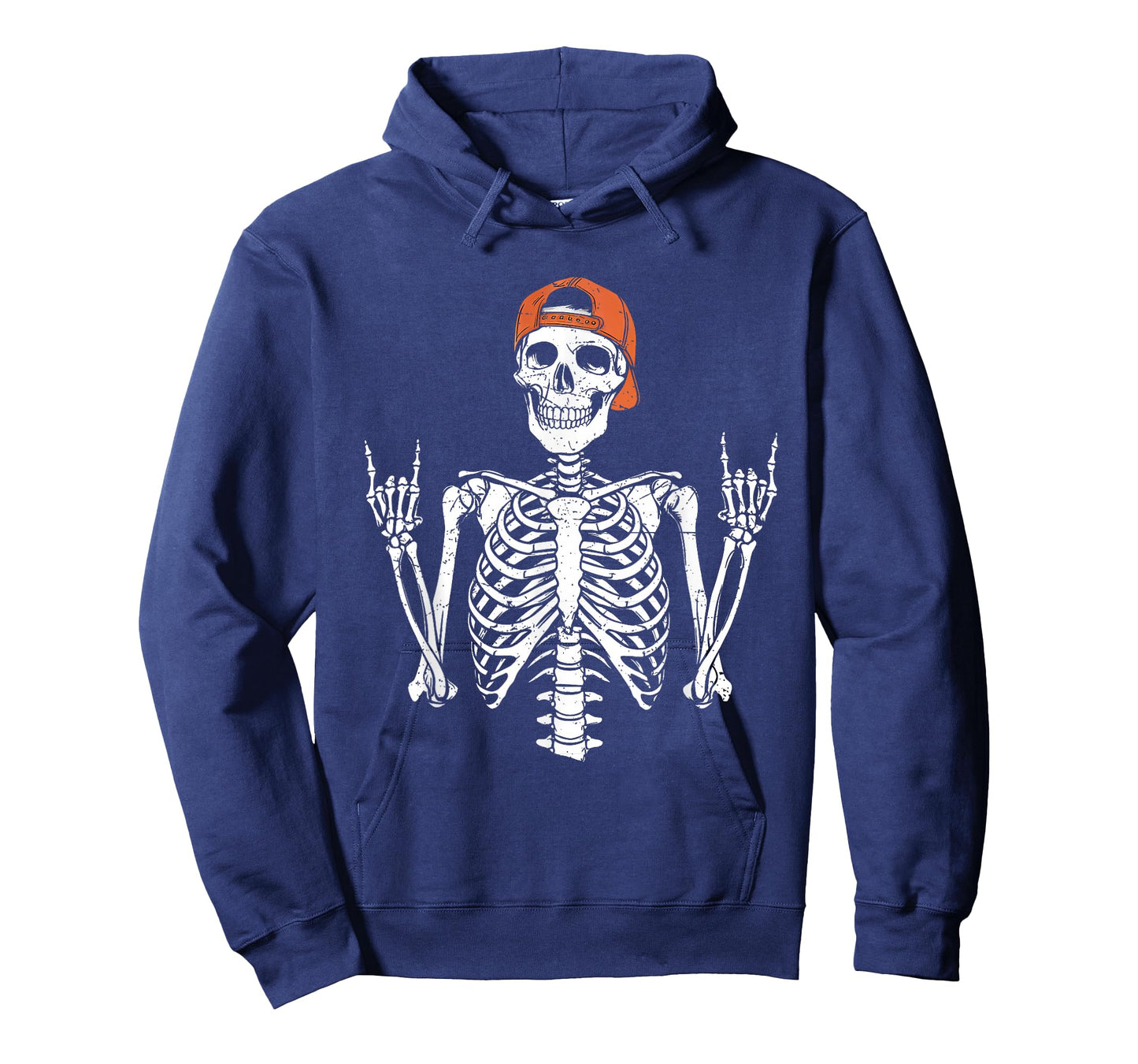 Rocker Skeleton Cap Skater Halloween Rock Mens Boys Kids T-Shirt