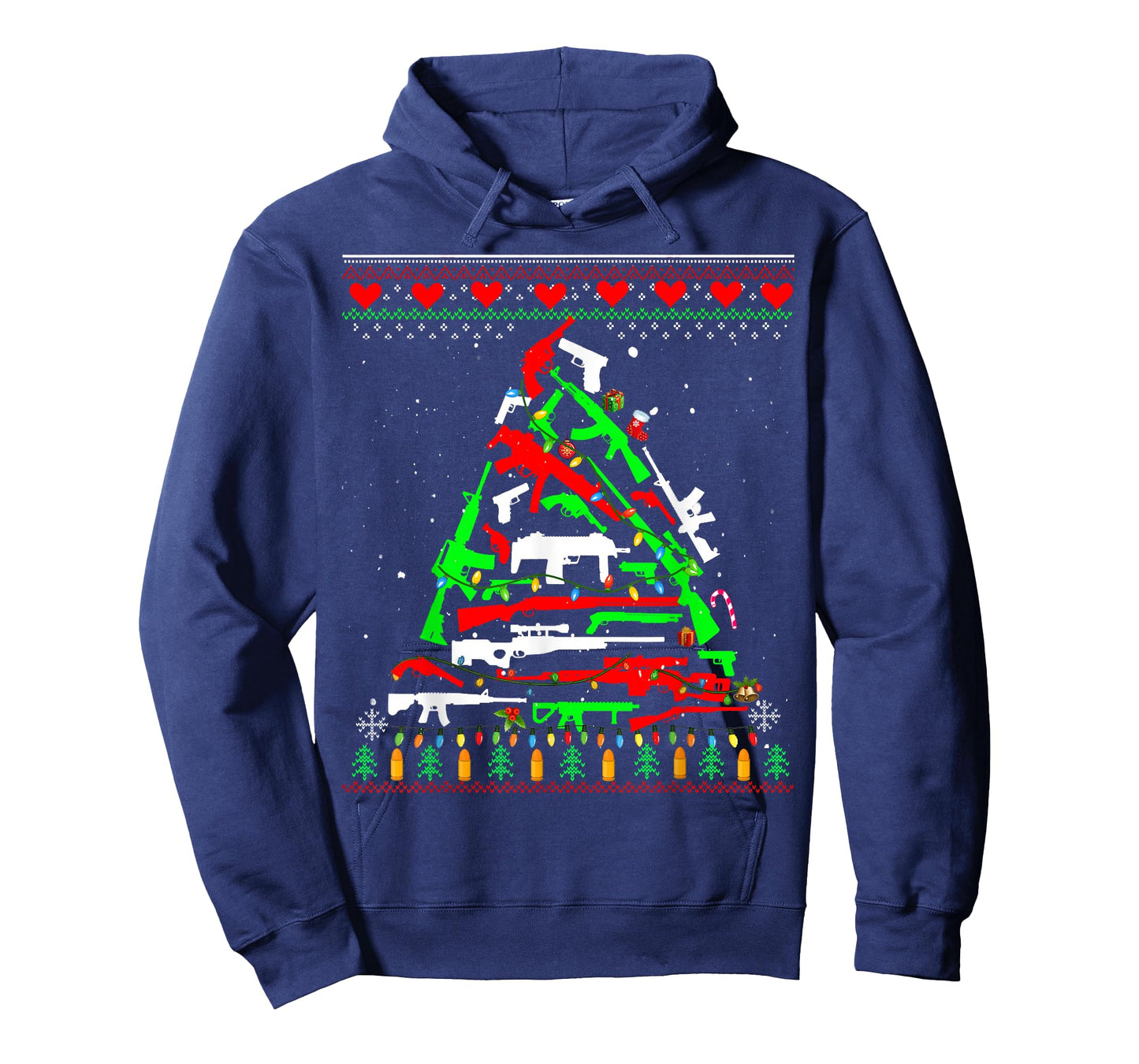 Weapon Gun Rifle Christmas Tree for Weapon Fools & Patriots T-Shirt