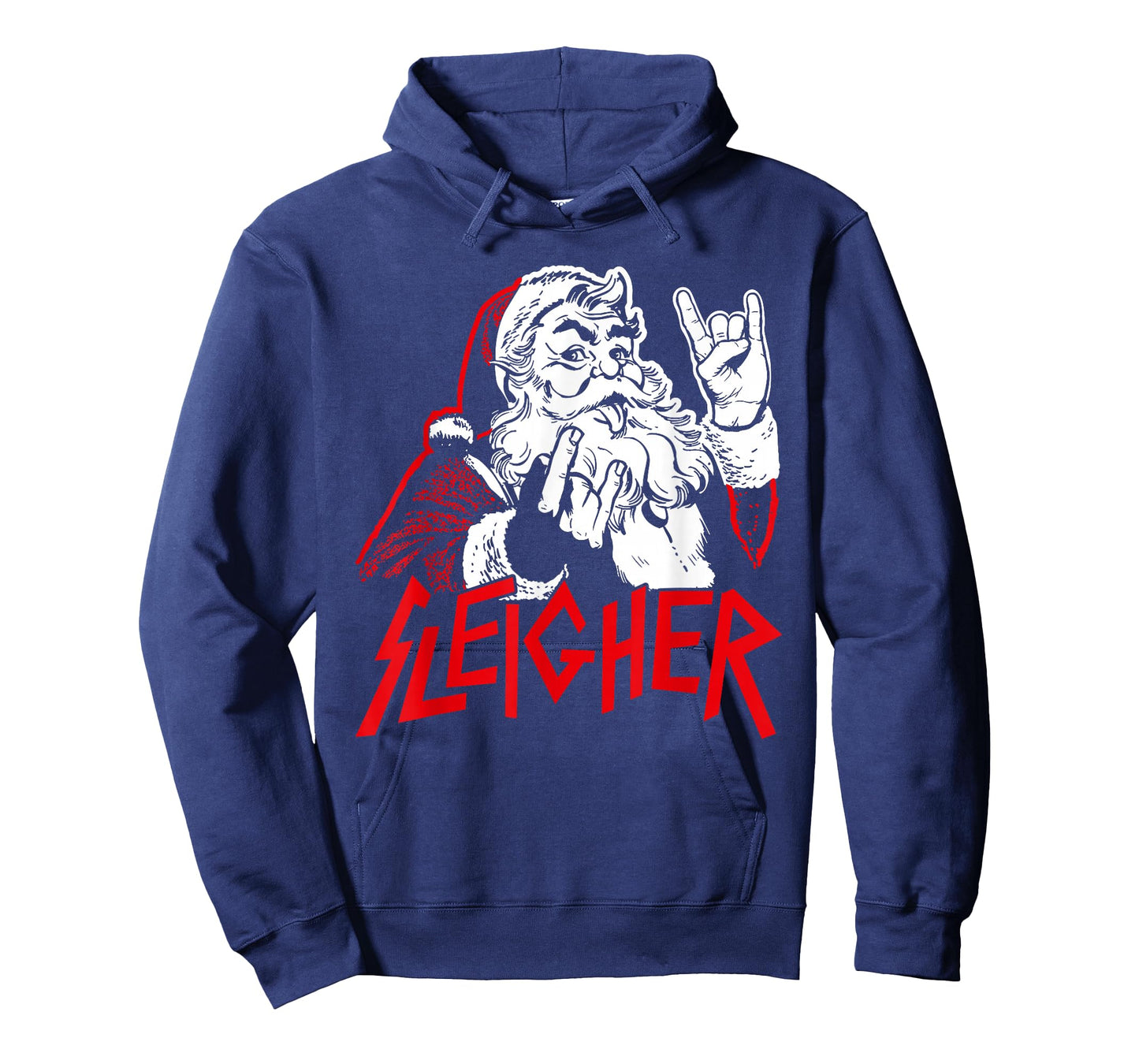 Christmas Sleigher Santa Rock Xmas Rocker Men Women Kids Boy T-Shirt