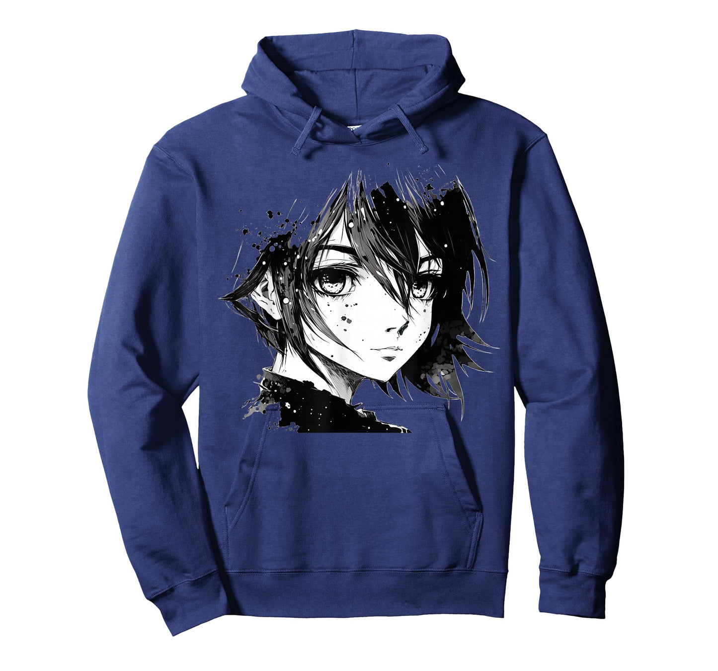 Anime Girl Anime Eyes Ink Art Sketch Drawing for Girls Teens T-Shirt