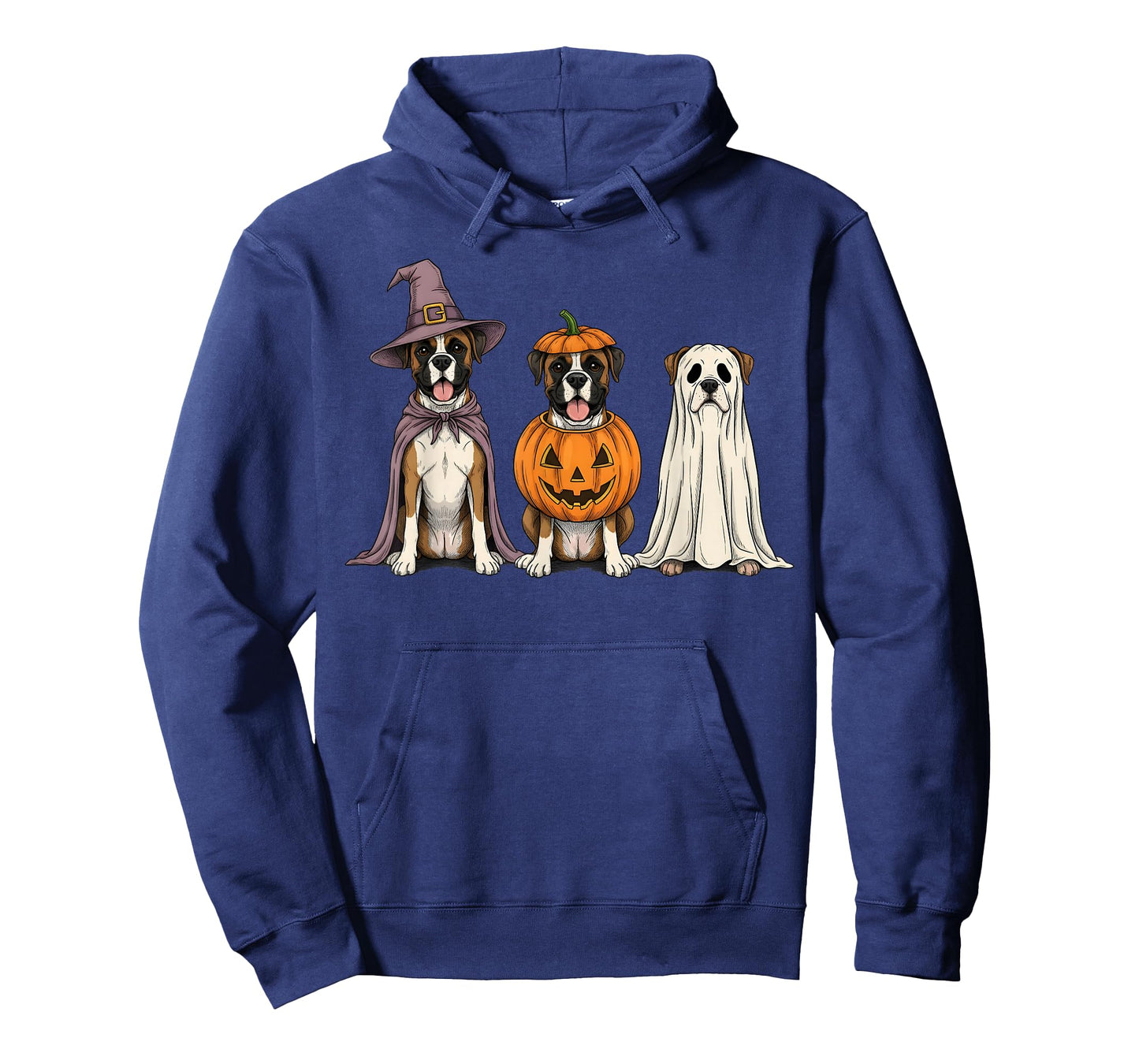 Spooky Ghost Boxer Dog Lover Pumpkin Halloween T-Shirt