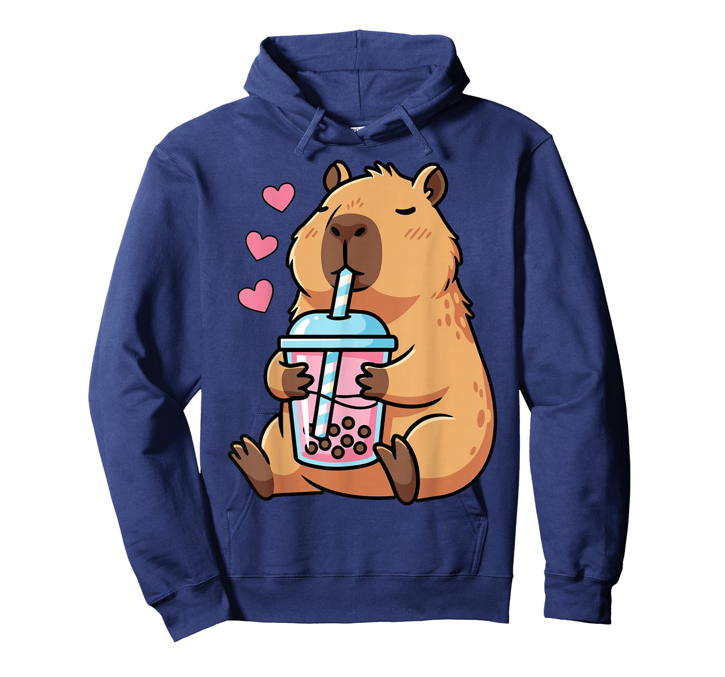 Capybara Drinking Bubble Tea Kawaii Anime T-Shirt