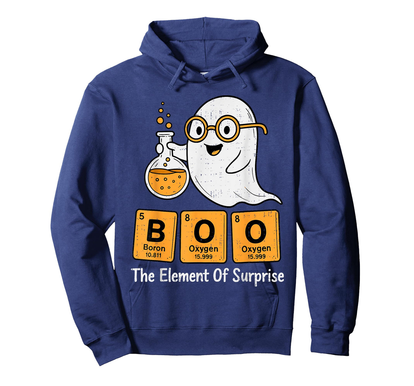 Boo Ghost Chemistry Pun Science Periodic Table Halloween T-Shirt