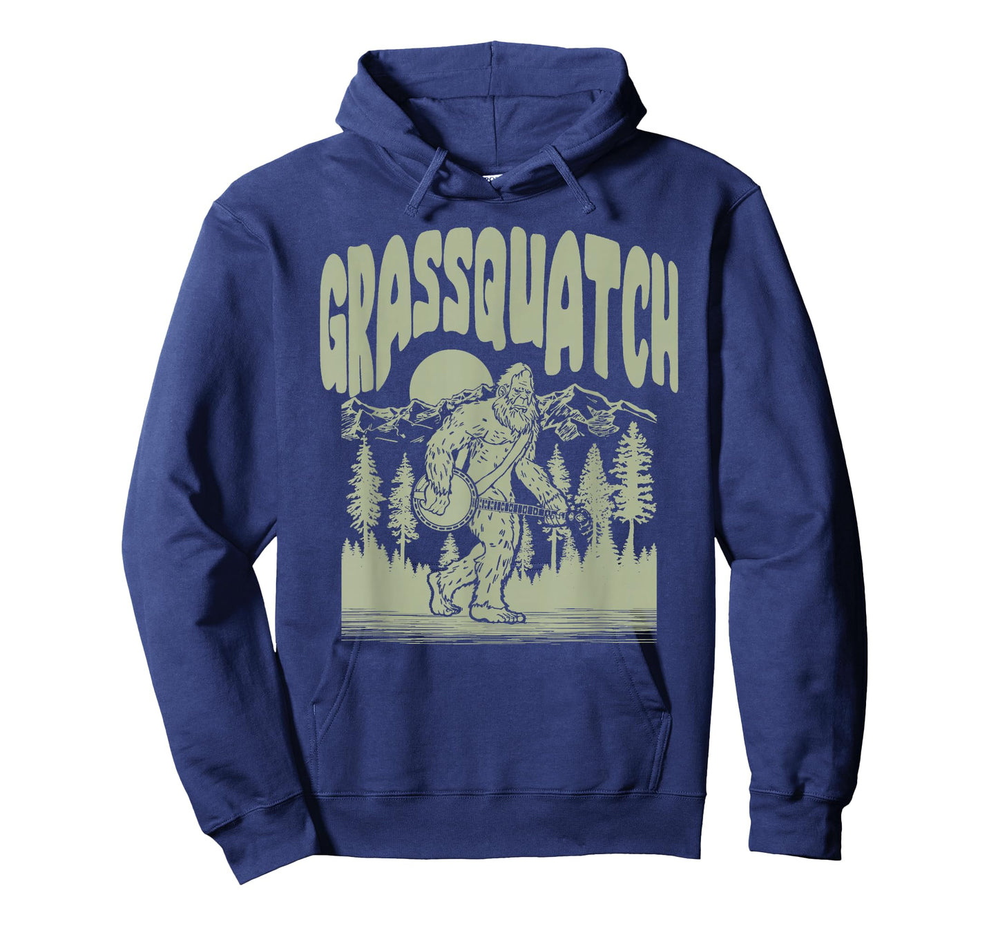 Grassquatch! Funny Bigfoot Banjo Bluegrass Sasquatch Outdoor T-Shirt