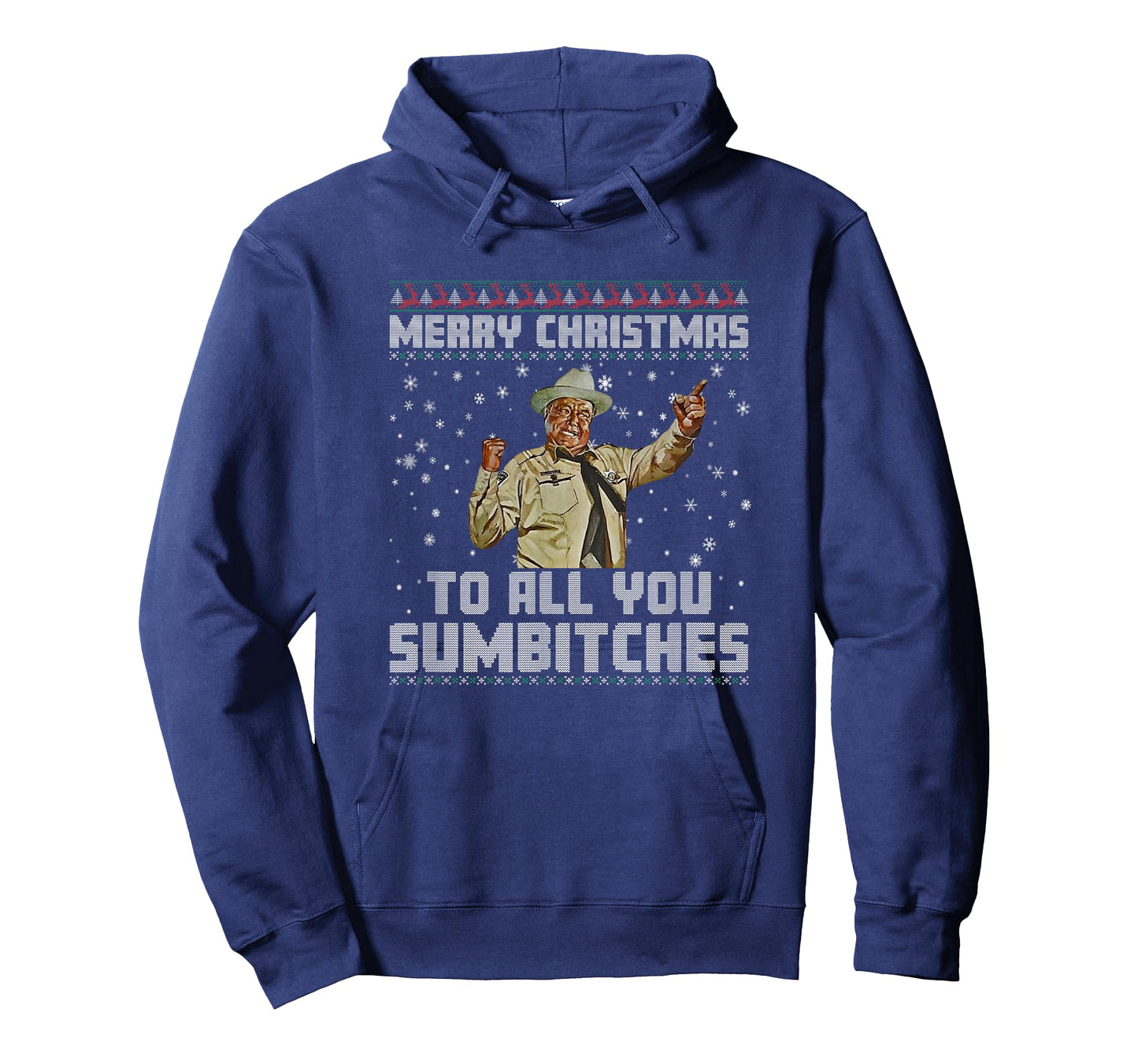 Merry Christmas to All You Sumbitches Ugly Sweater Style T-Shirt